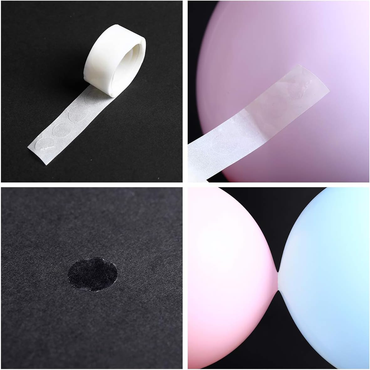 Balloon Arch Kit with 2 Rolls Tape Strips and 2 Rolls Glue Dots