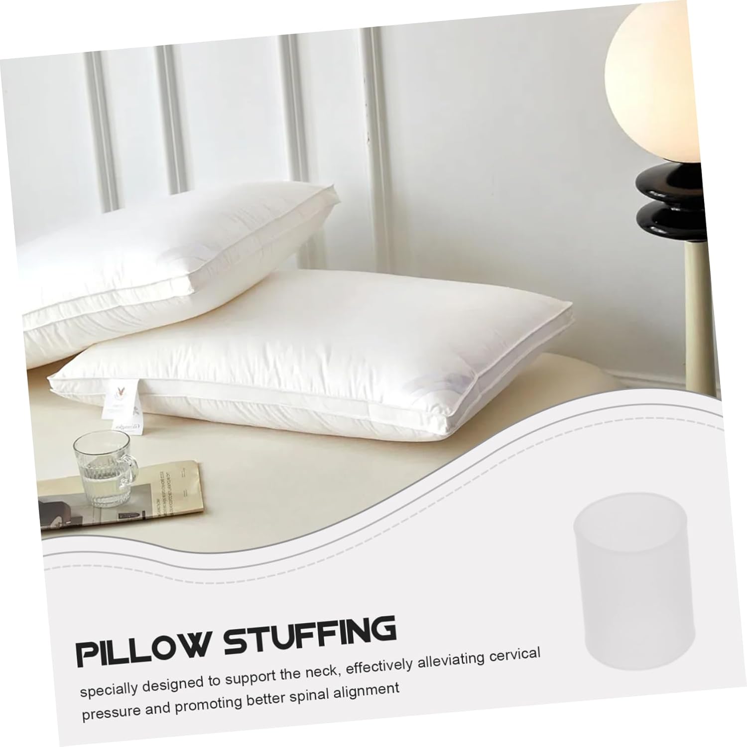 500G Clear Pillow Pipe Stuffing TPE Polymer Filler for Pillow Inserts