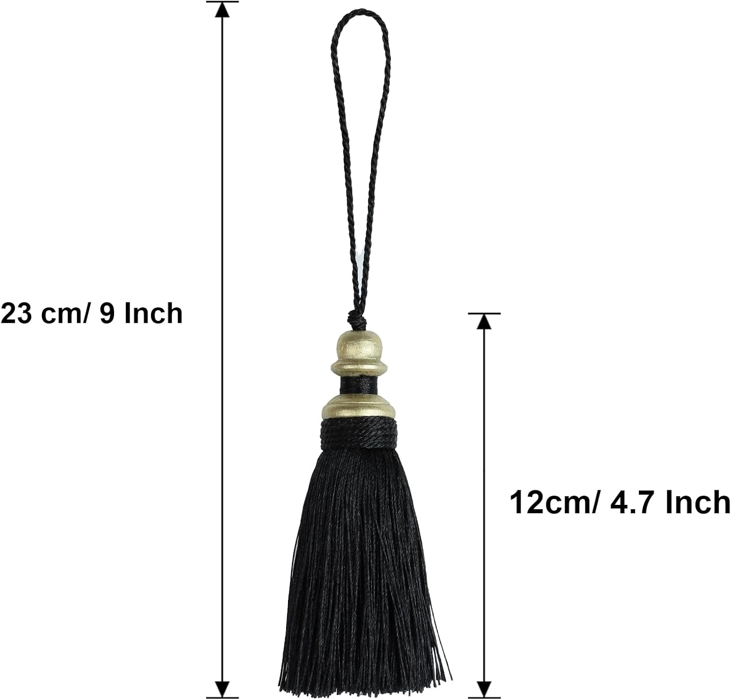 2 Pack Tassel Key Tassels with Loops for DIY Crafts