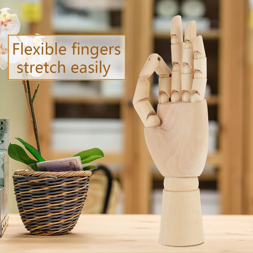Hyuduo Art Mannequin Wooden Hand Sculpture for Artists