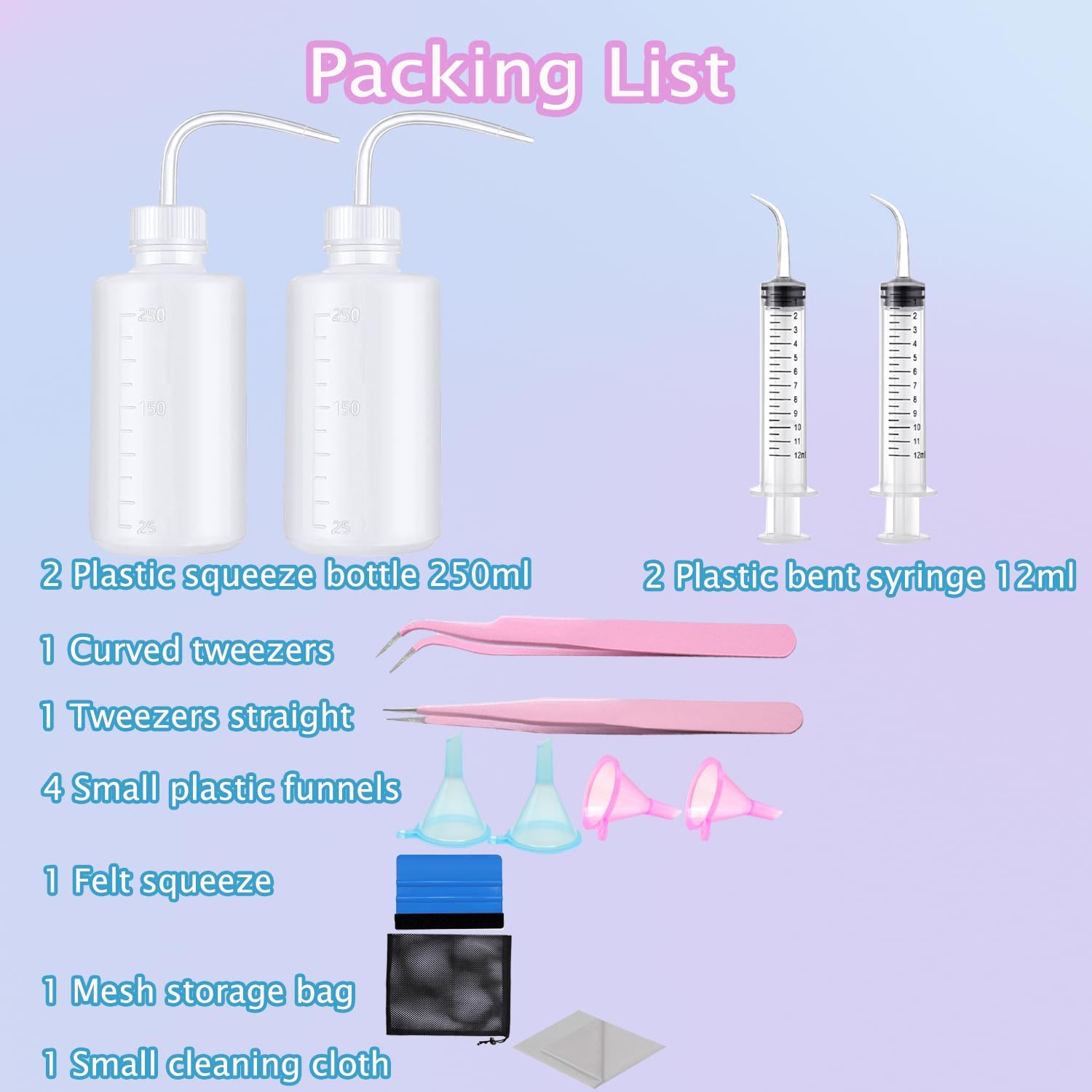 12 Piece Snow Globe Tumbler Making Kit for DIY Glitter Snow Globes