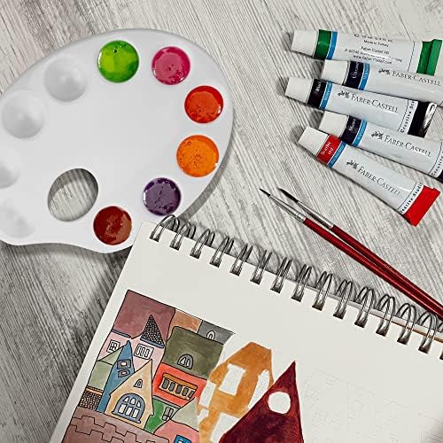 30 Pack 11 Well White Plastic Paint Palettes for Artists
