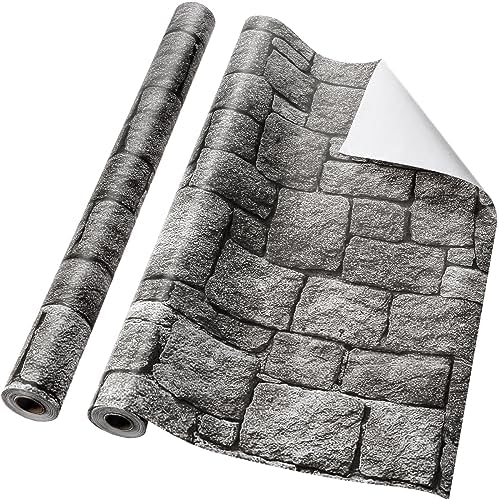 Tenceur Gray Brick Bulletin Board Paper Roll 24x100ft Classroom Decor