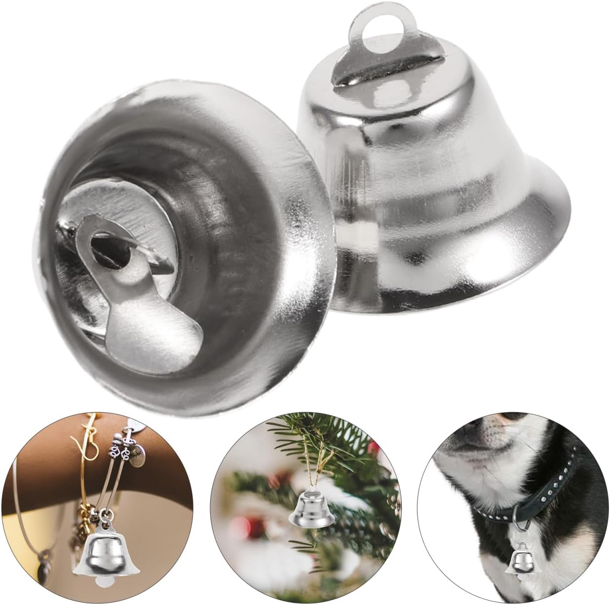 Artibetter 20PCS Craft Bells for Christmas Decorations
