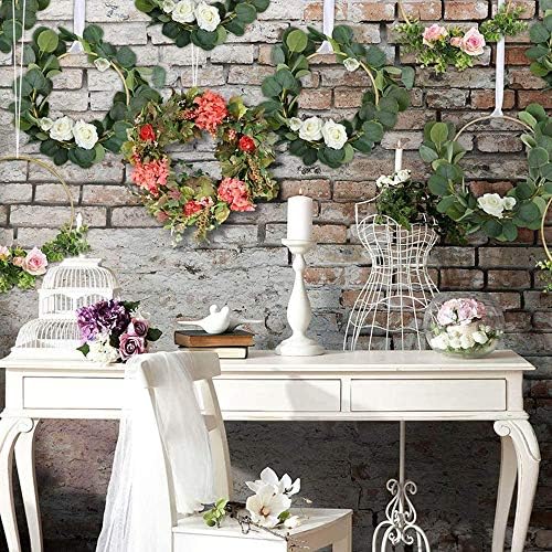12pcs Bamboo Floral Hoop Wreath Set for DIY Crafts