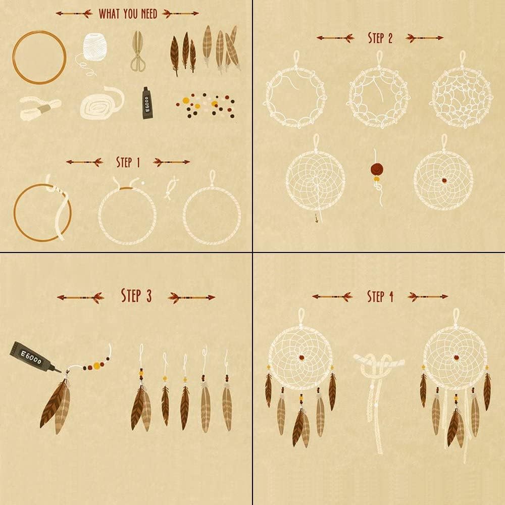 Coceca 10pcs 6 Inch Gold Metal Rings for Crafts
