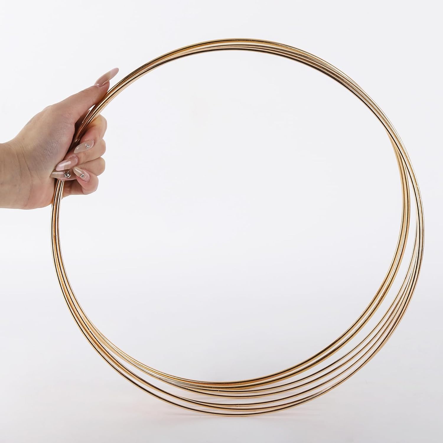 8Pcs Metal Floral Hoops 12 Inch Dream Catcher Decor