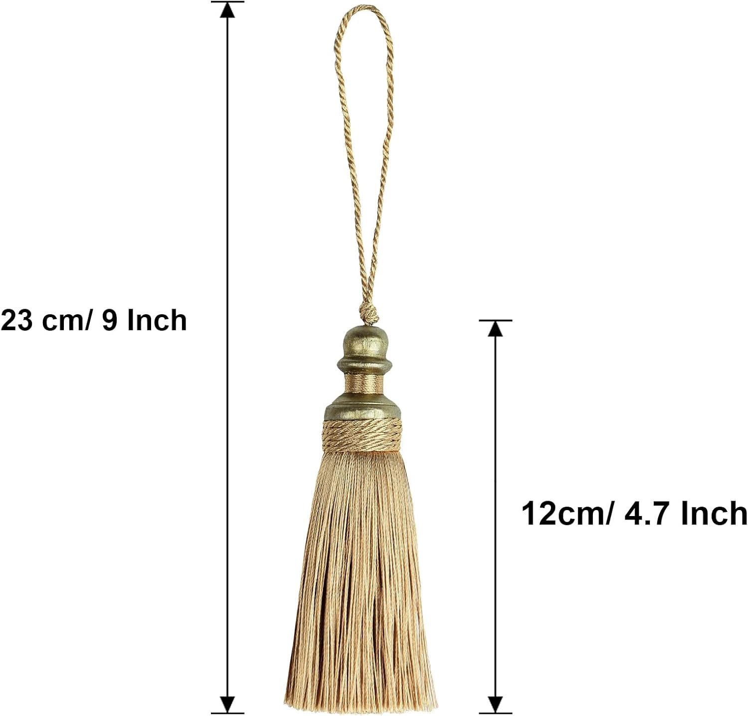 2 Pack 8 Inch Tassel With Loops - Handmade DIY Accessory