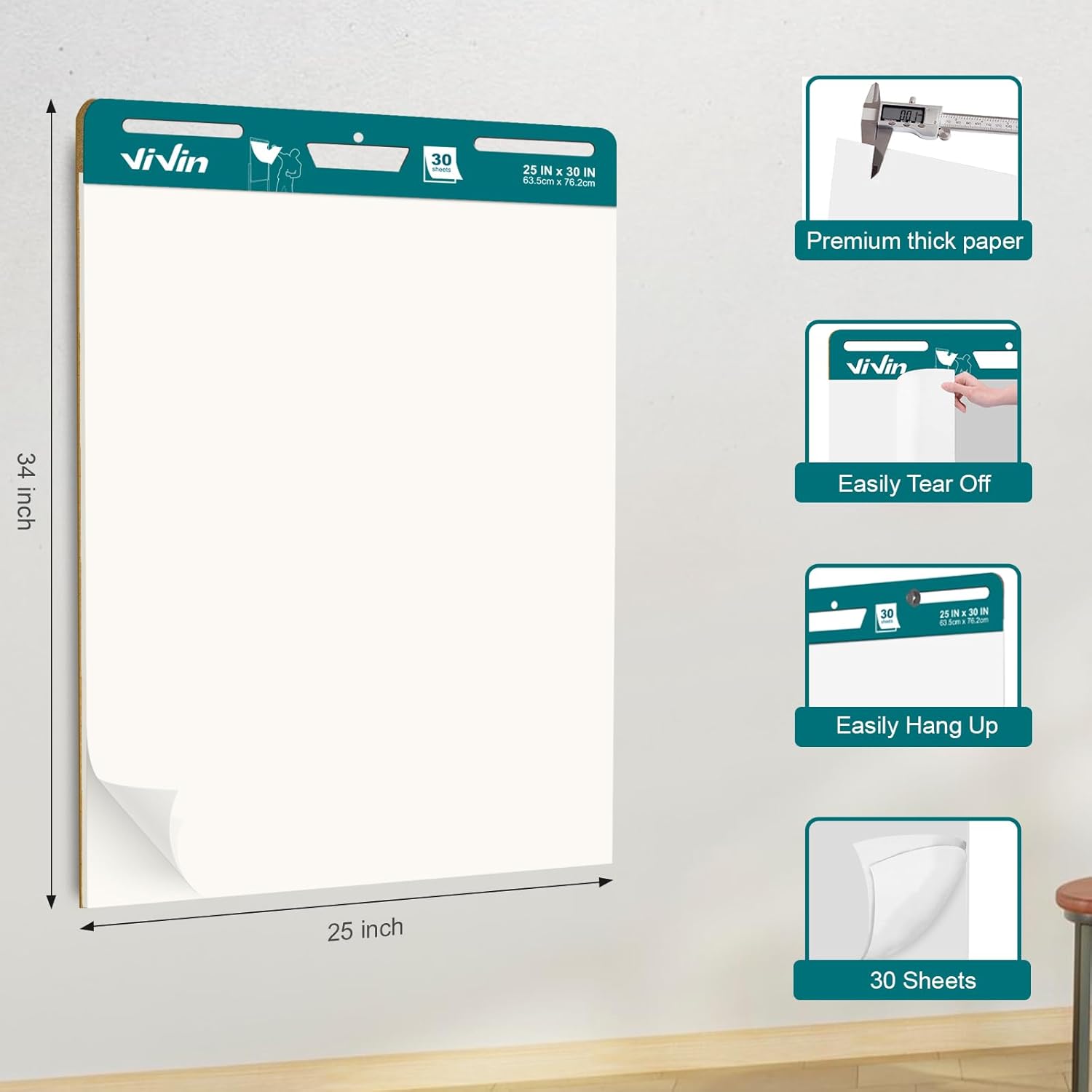 ViVin Super Sticky Easel Pad 25x30 Inch