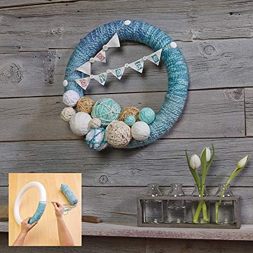FloraCraft Extruded Craft Foam Wreath 17x117 Inch White