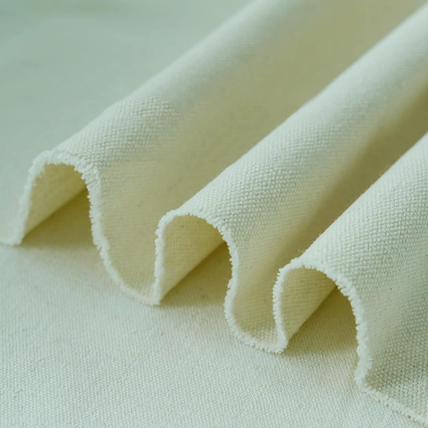 White Canvas Fabric for Sewing Painting Cushions Headboard Drop Cloth