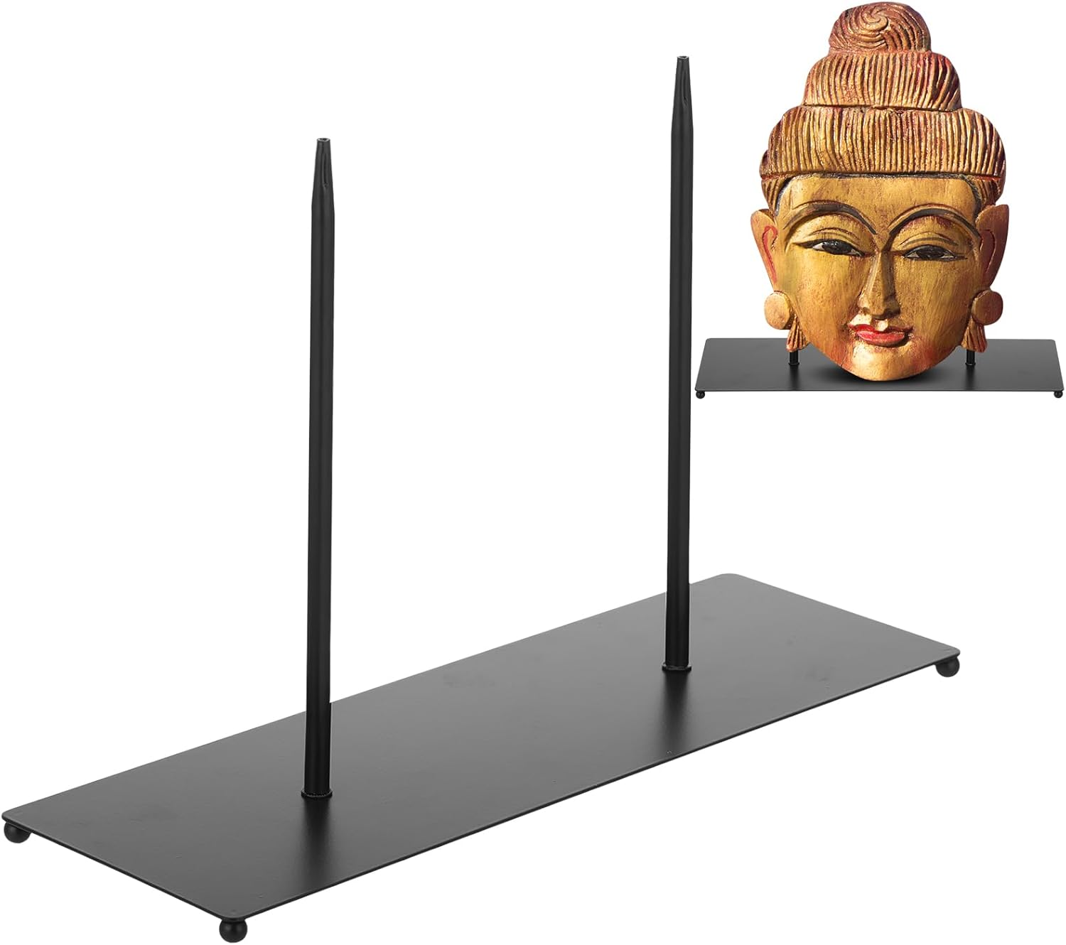 Zonon Metal Base Sculpture Display Stand for Masks and Statues