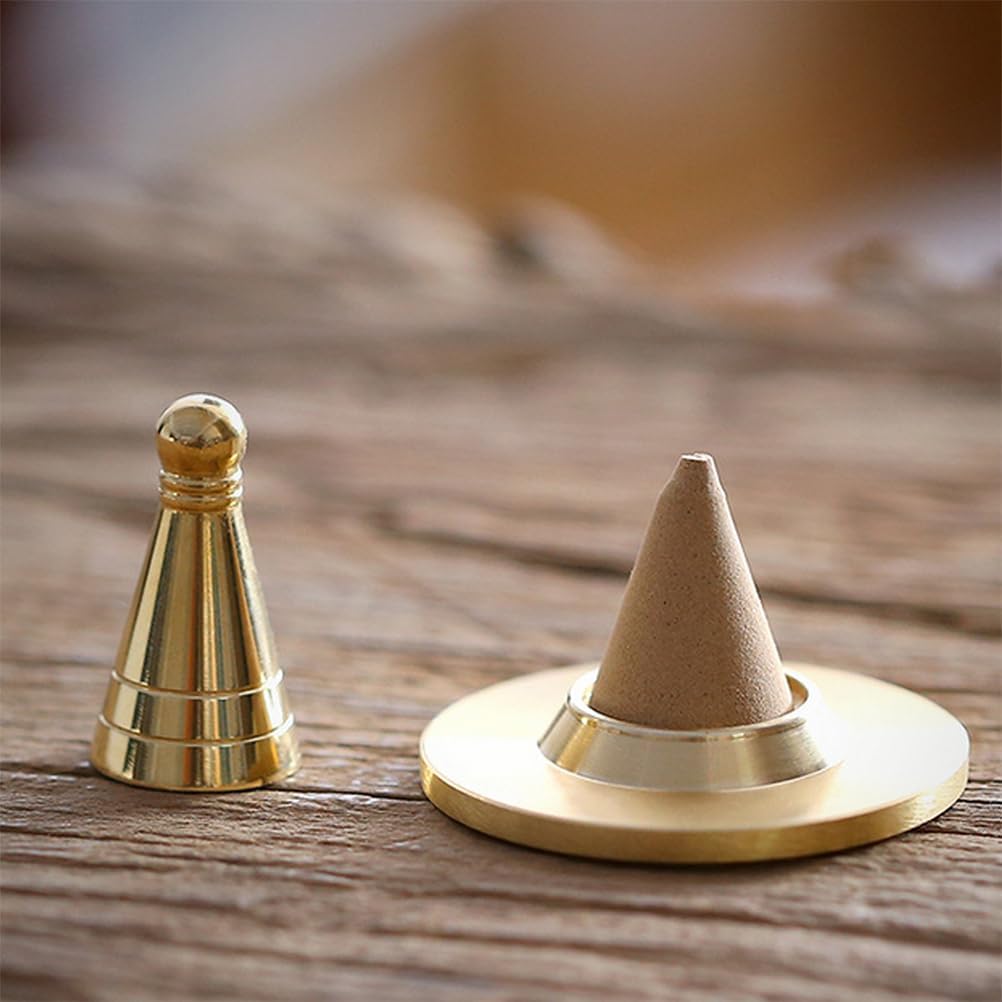Garneck 8 Pcs Brass Incense Cone Molds DIY Shaping Tools