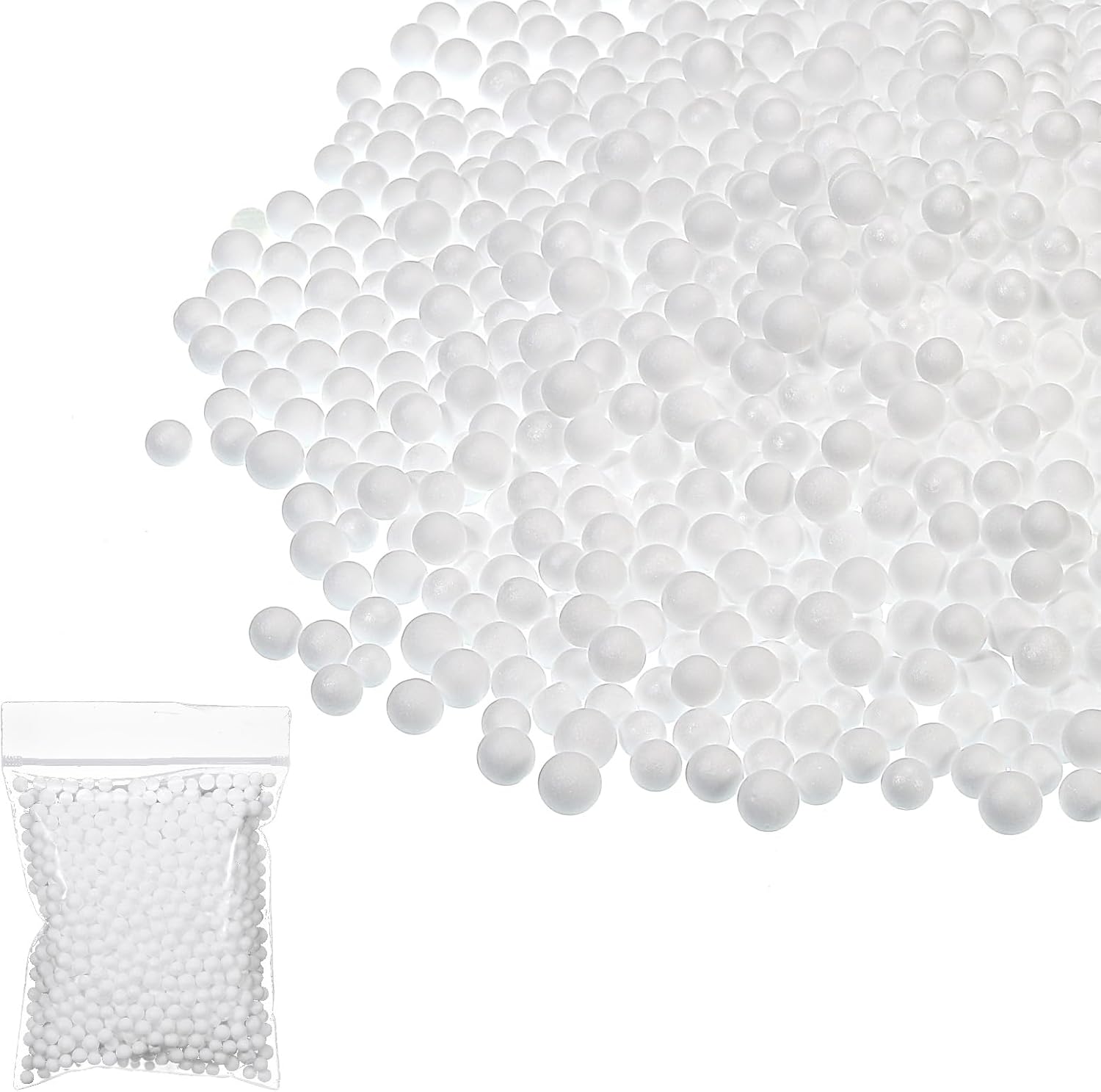 PATIKIL Foam Beads 7-9mm White DIY Craft Supplies