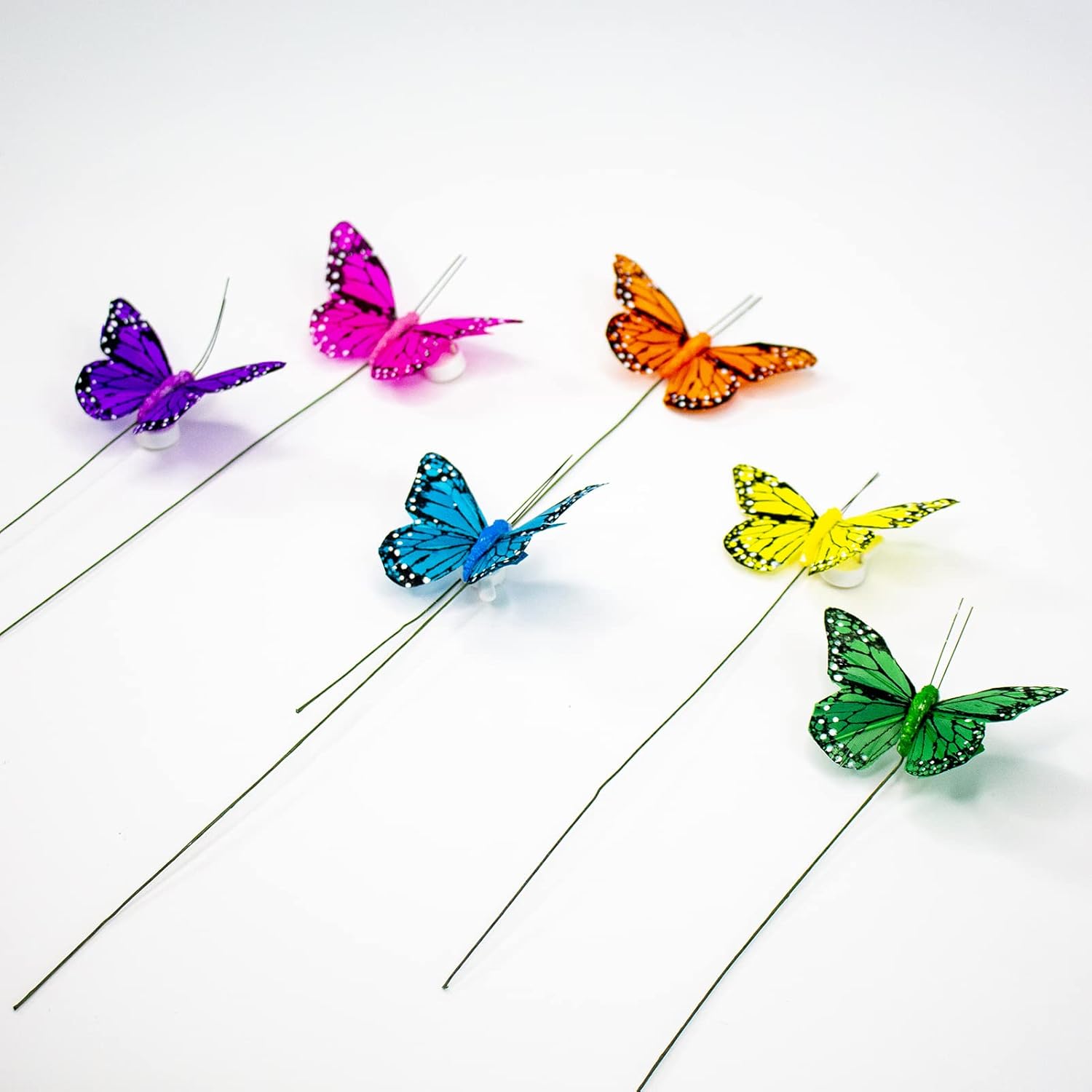 Berfutall Monarch Butterfly Decor Set of 12 with Wire
