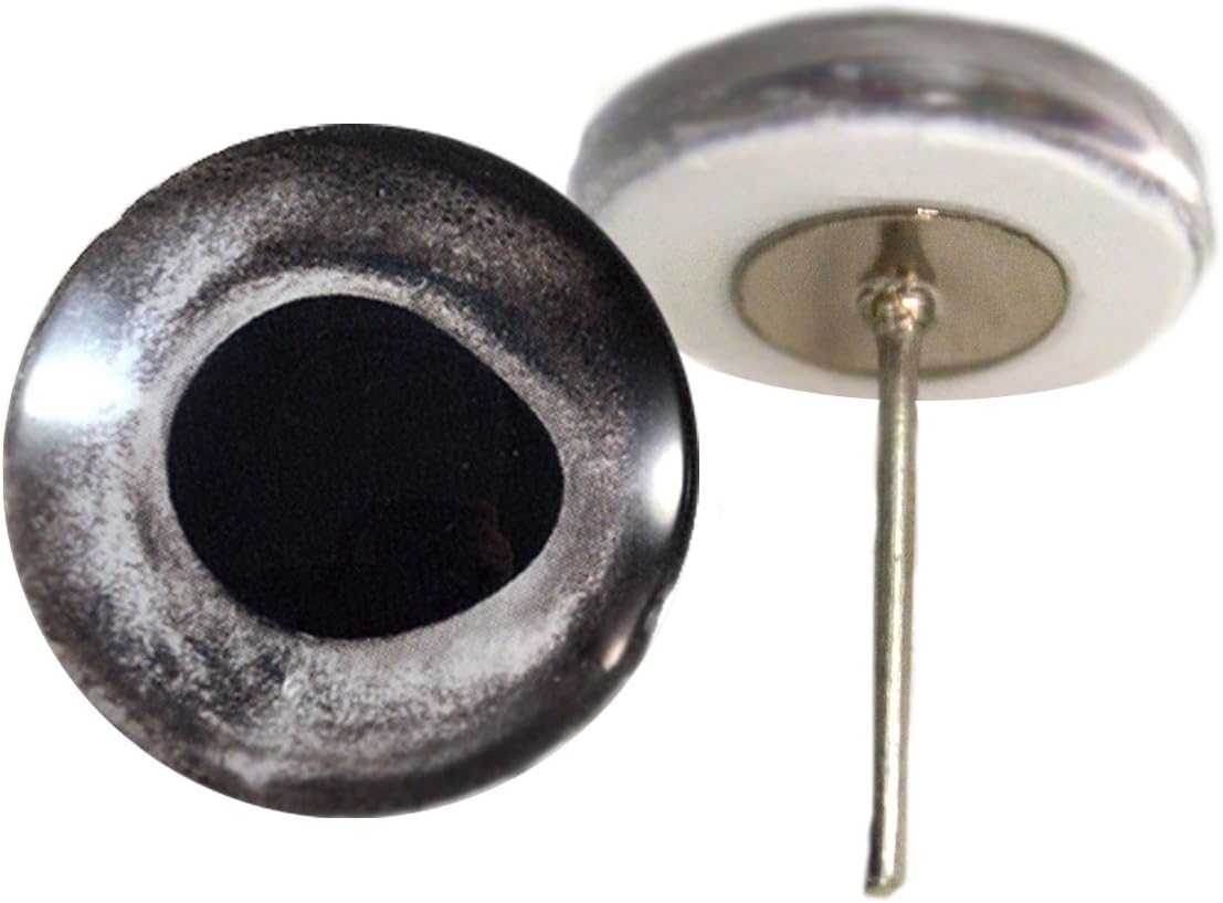 Natural Silver Fish Glass Eyes for Doll Making and Crafts