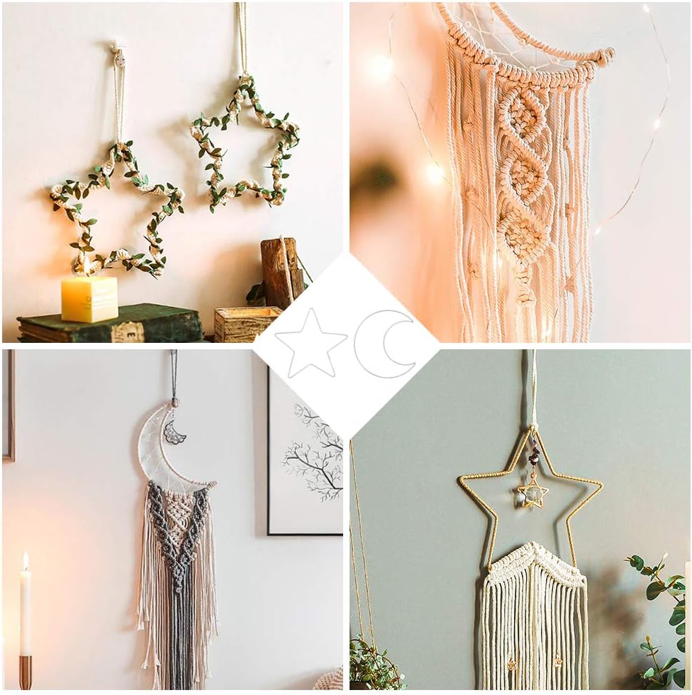 20 Pcs Metal Hoop Rings for Macrame Dream Catcher DIY Crafts