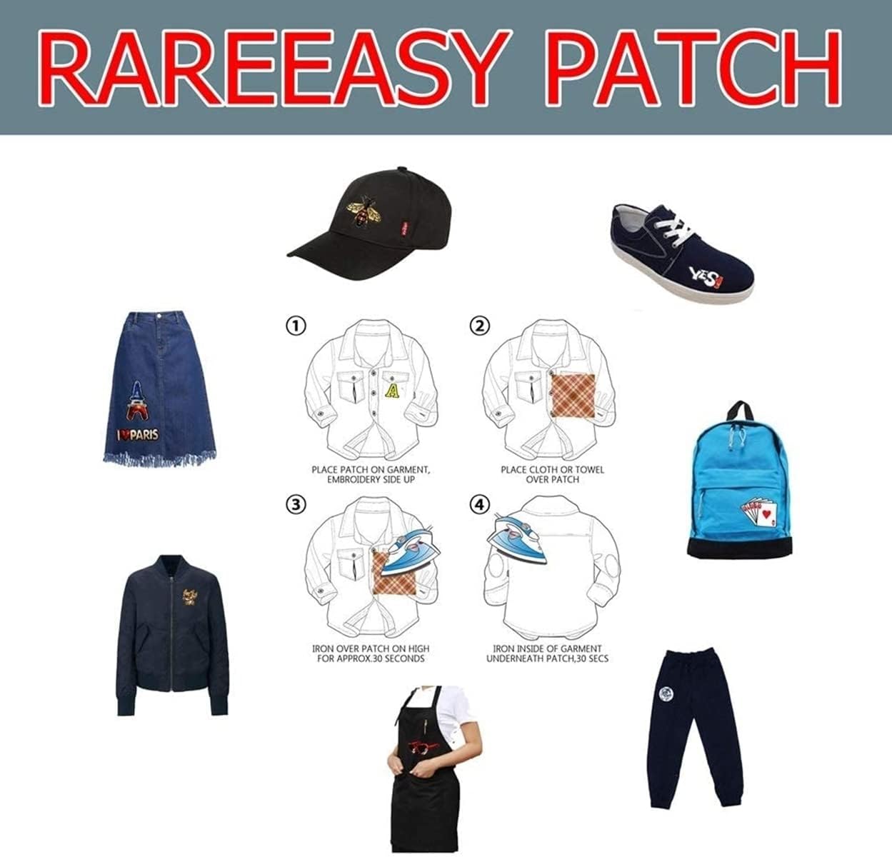 Rareeasy Patch Alarm Clock Applique for T-Shirts and More