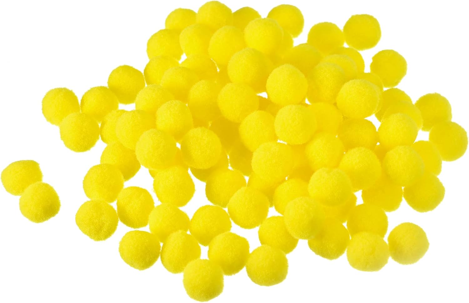 PATIKIL 15mm Bright Yellow Wool Felt Balls Pack of 200