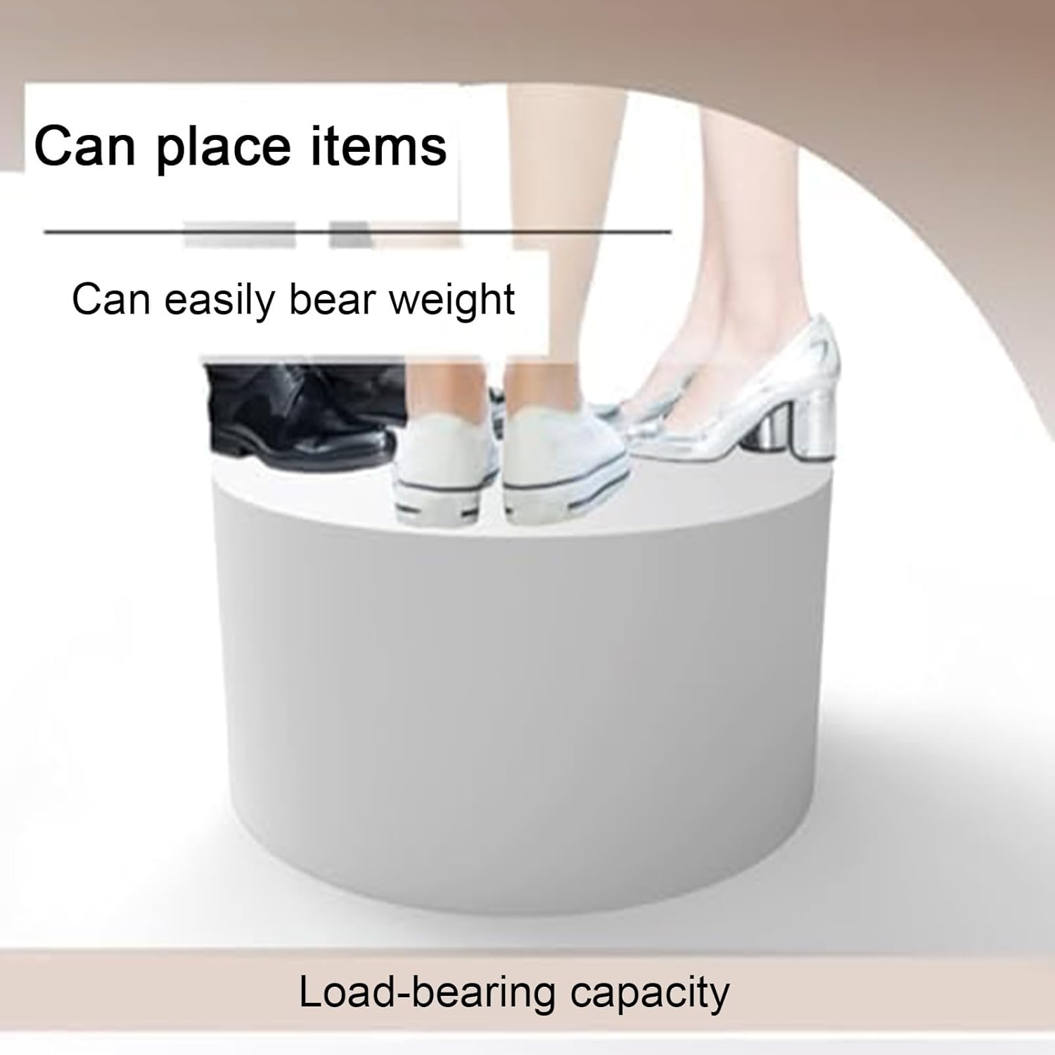 Wooden Round Cylinder Display Pedestal Holder