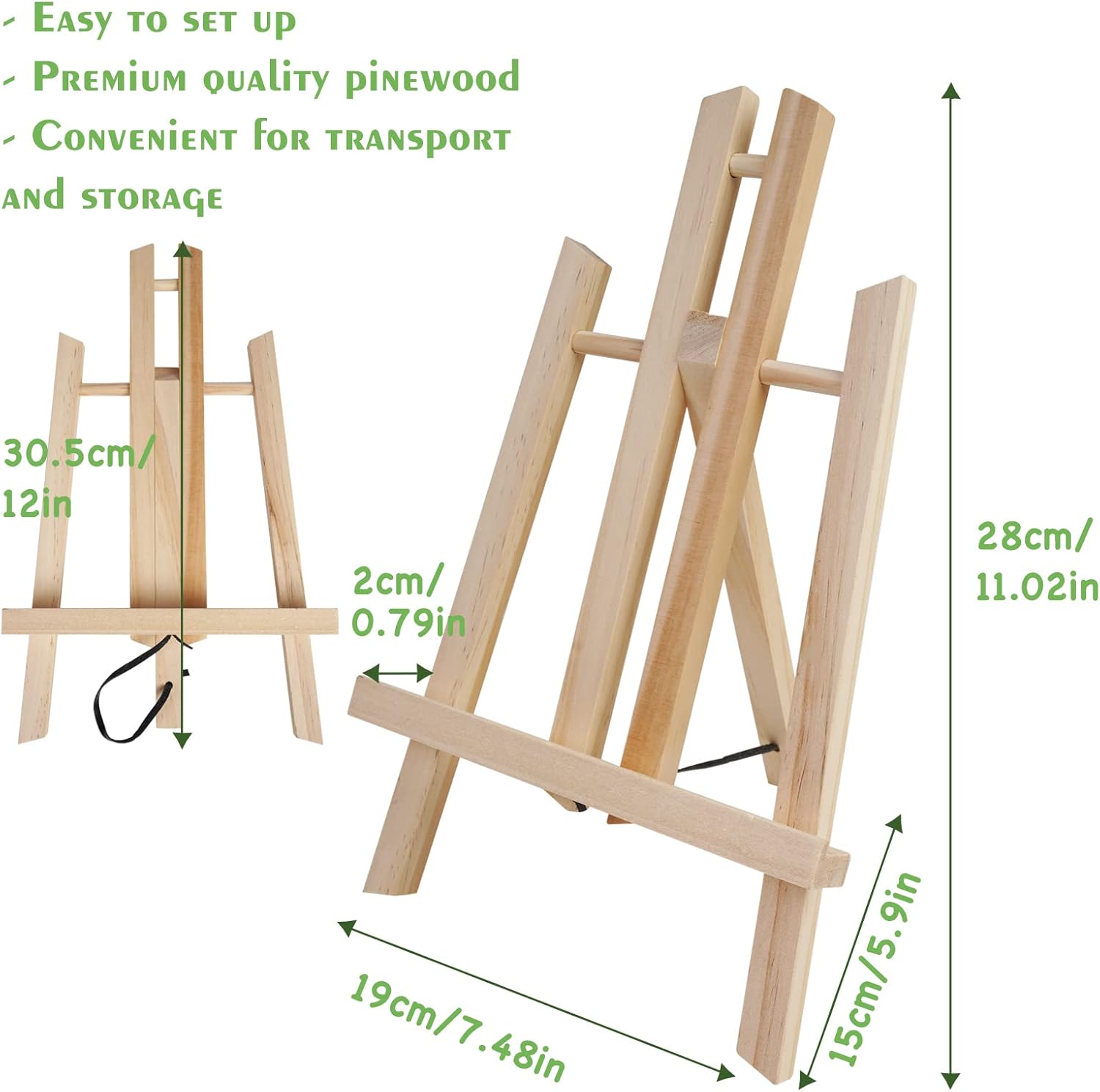 12 Pack Tabletop Easel for Art and Display