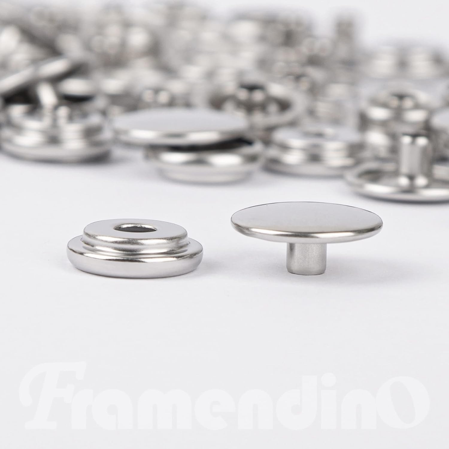 Framendino 200 Pack Stainless Steel Snap Fastener Kit