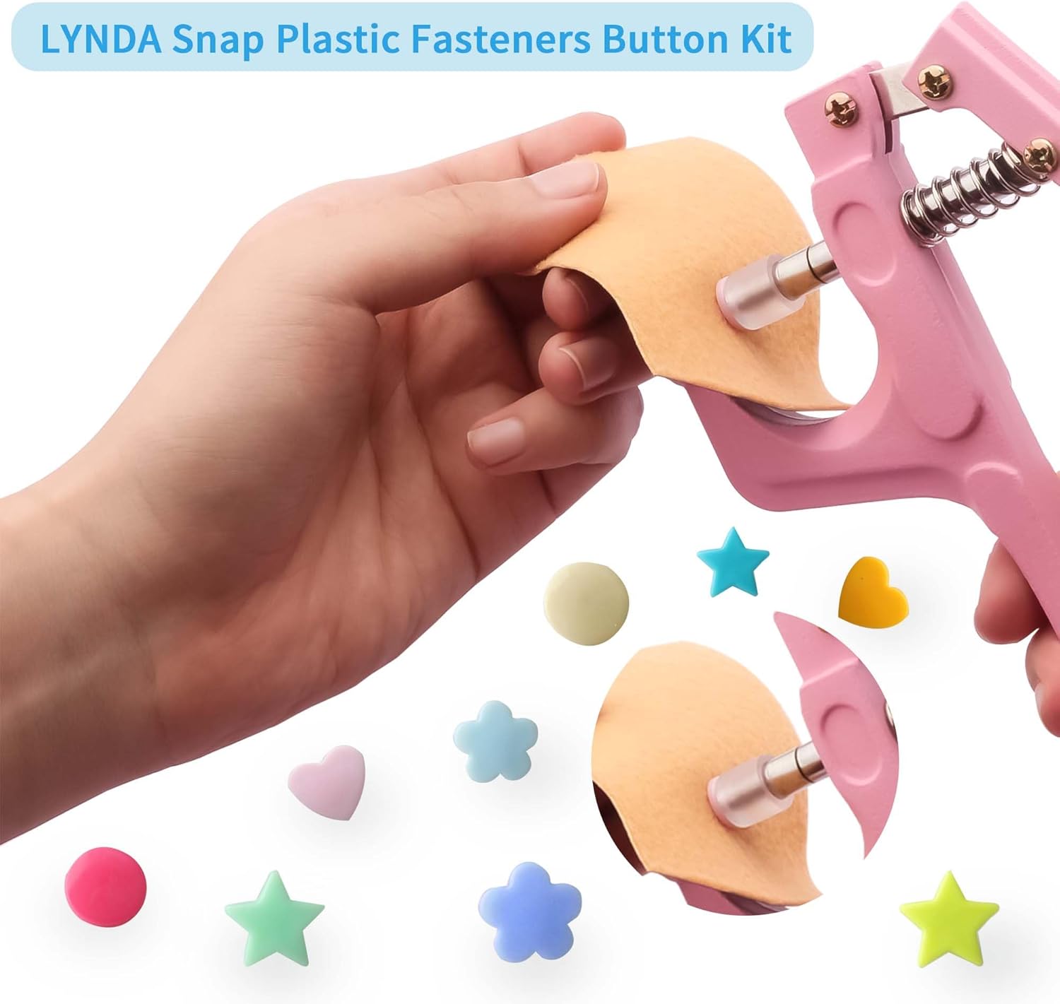 LYNDA Snaps and Snap Pliers Set 473 Pieces