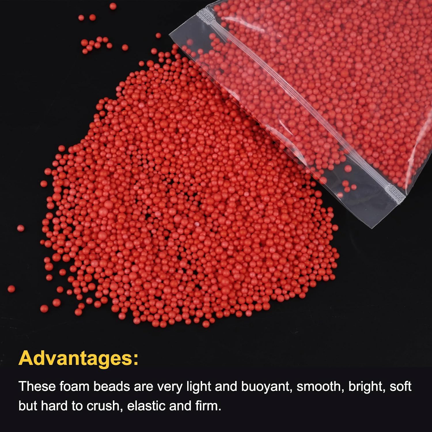 MECCANIXITY 2-3mm Foam Balls Light Red 1 Pack 8000pcs