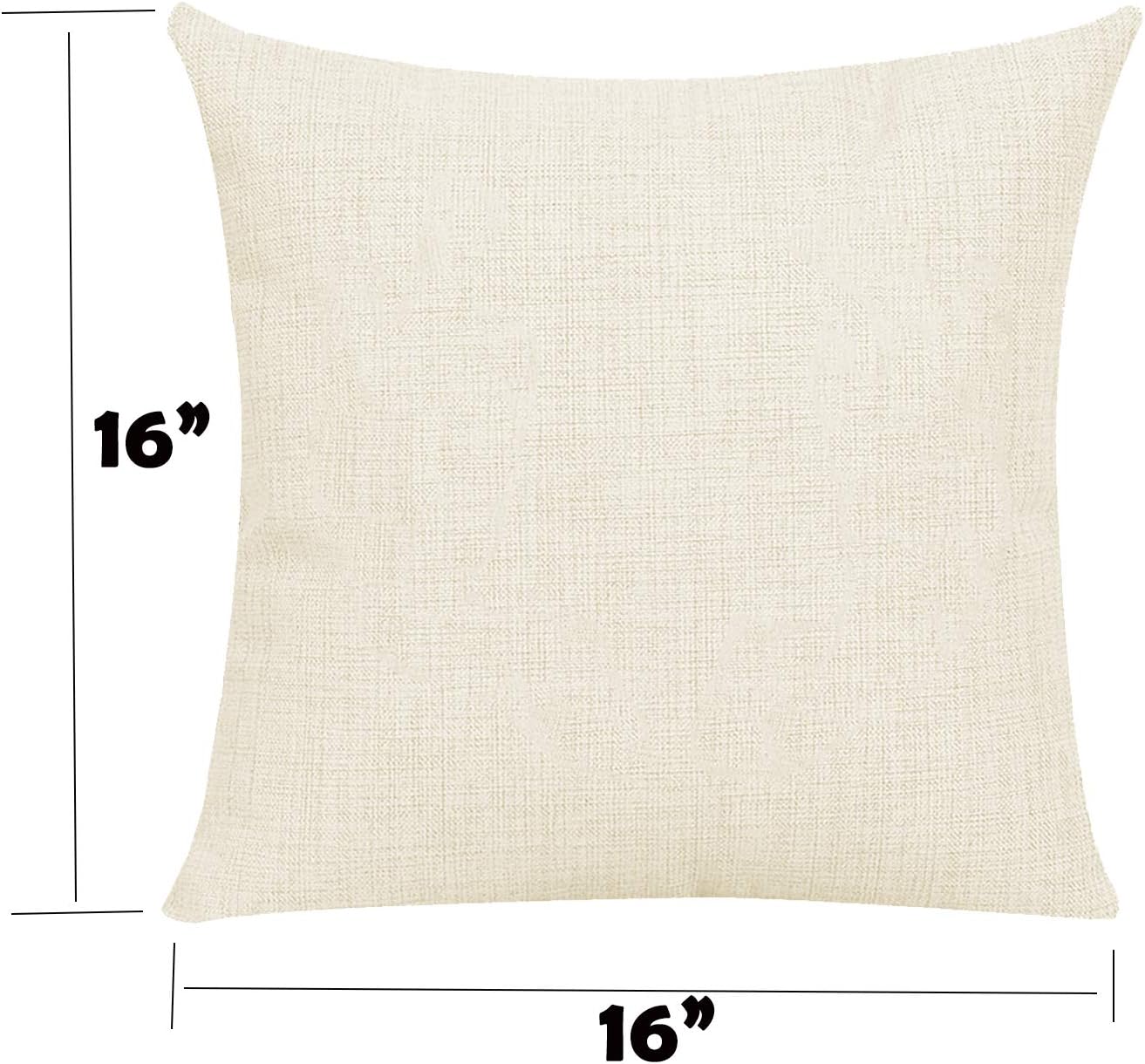 JUSTRY 8PCS Sublimation Blanks Pillow Cases 16x16 Inch