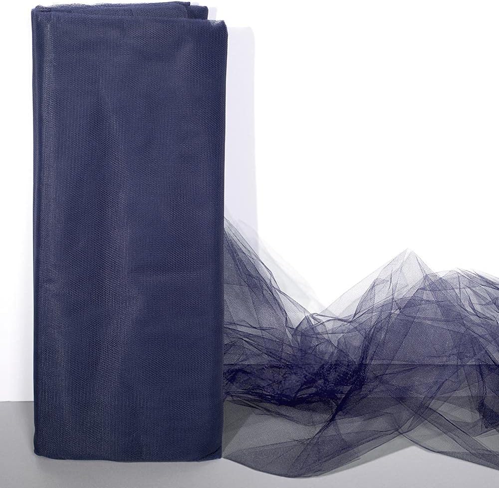 Navy Blue Netting Fabric Roll 72x40 Yard Wedding Decor