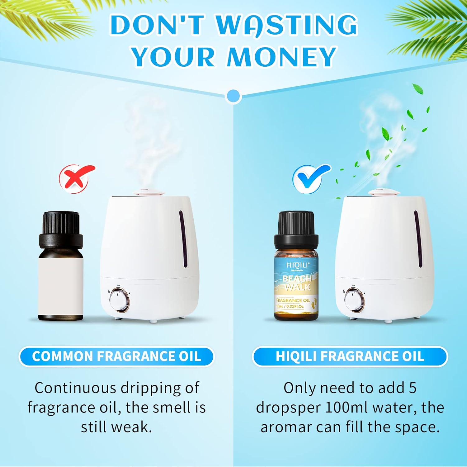 HIQILI Fragrance Oil Set Gold Coast 6x10ml