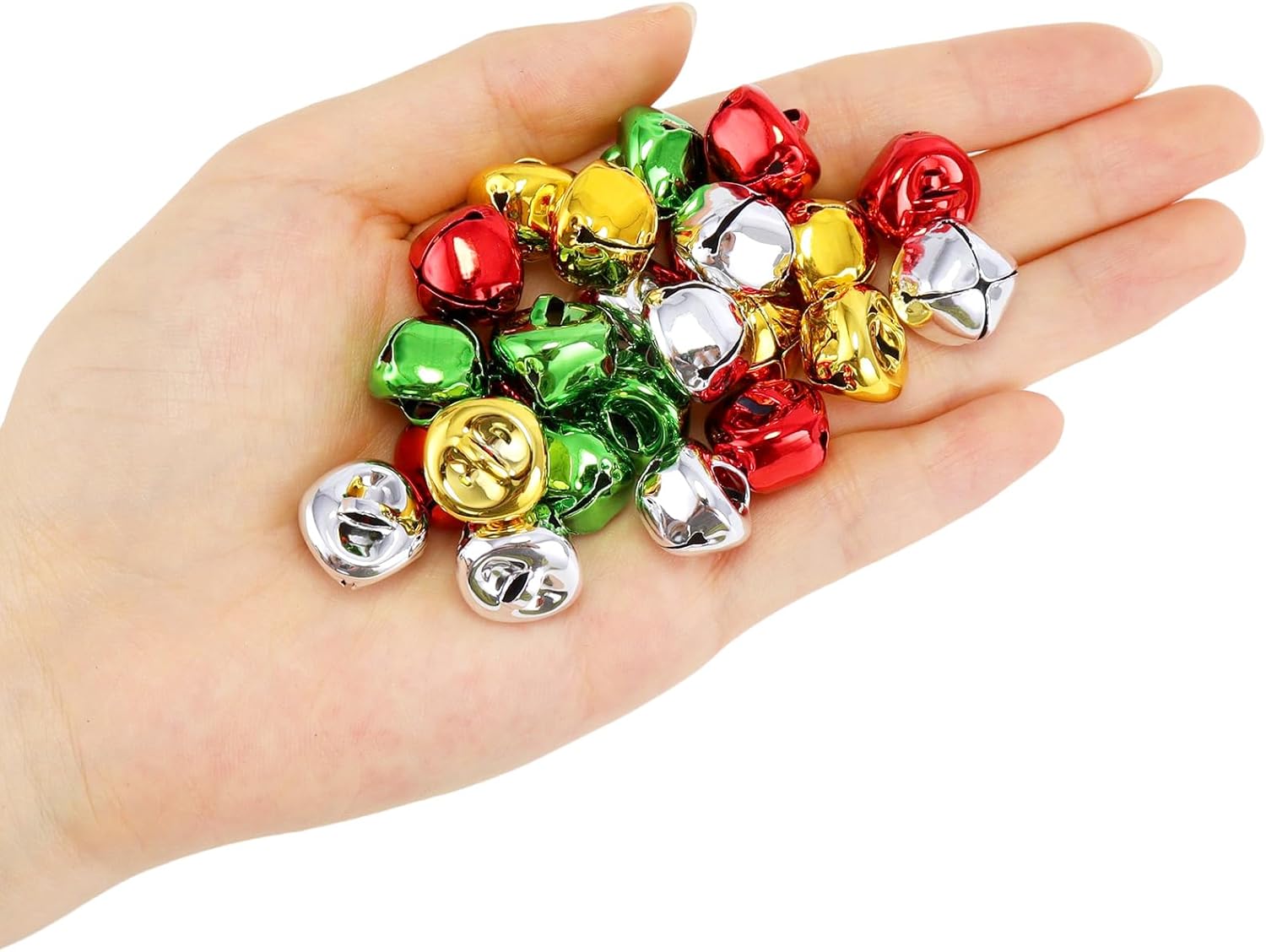120 Pcs Jingle Bells DIY Christmas Decorations