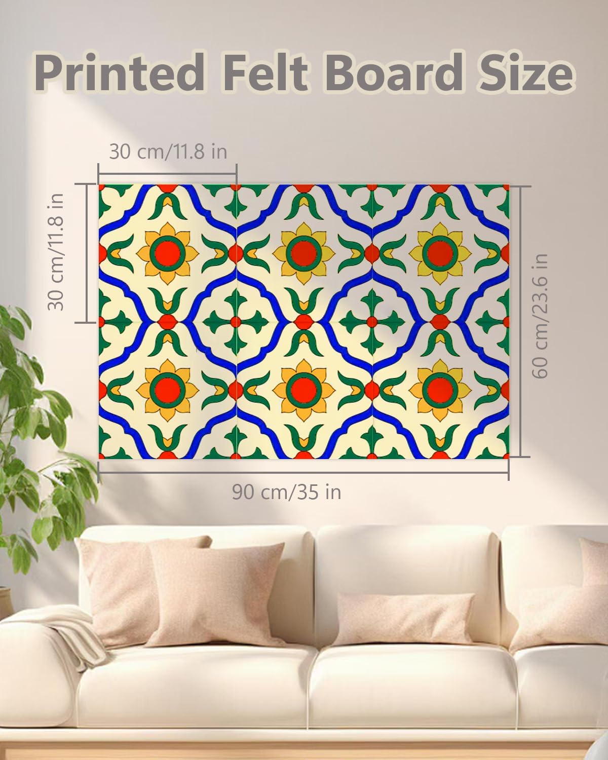 6 pcs Sunflower Felt Board with Adhesive Backing