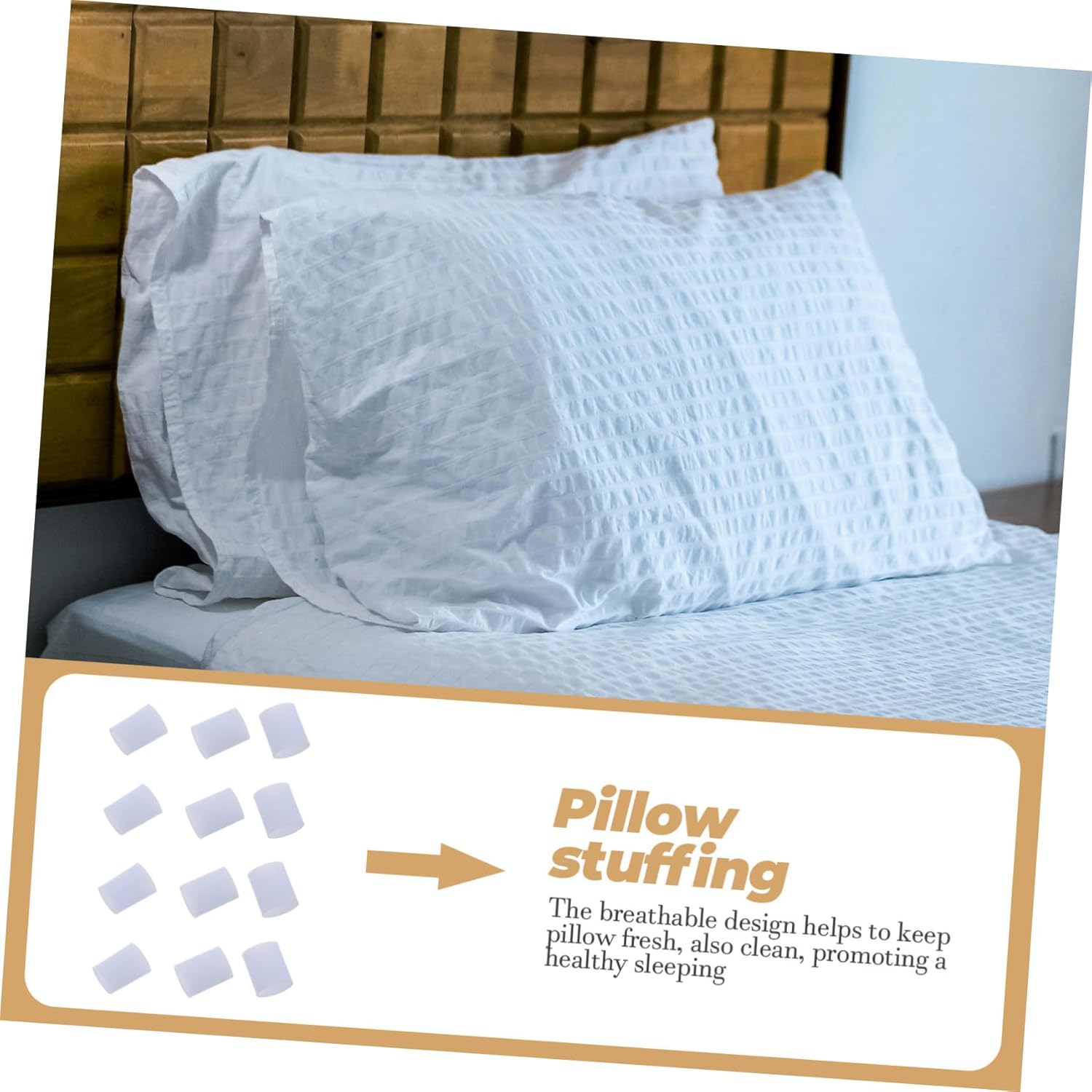 VOSAREA 1bag Portable Pillow Filling Tube TPE Cushion Material