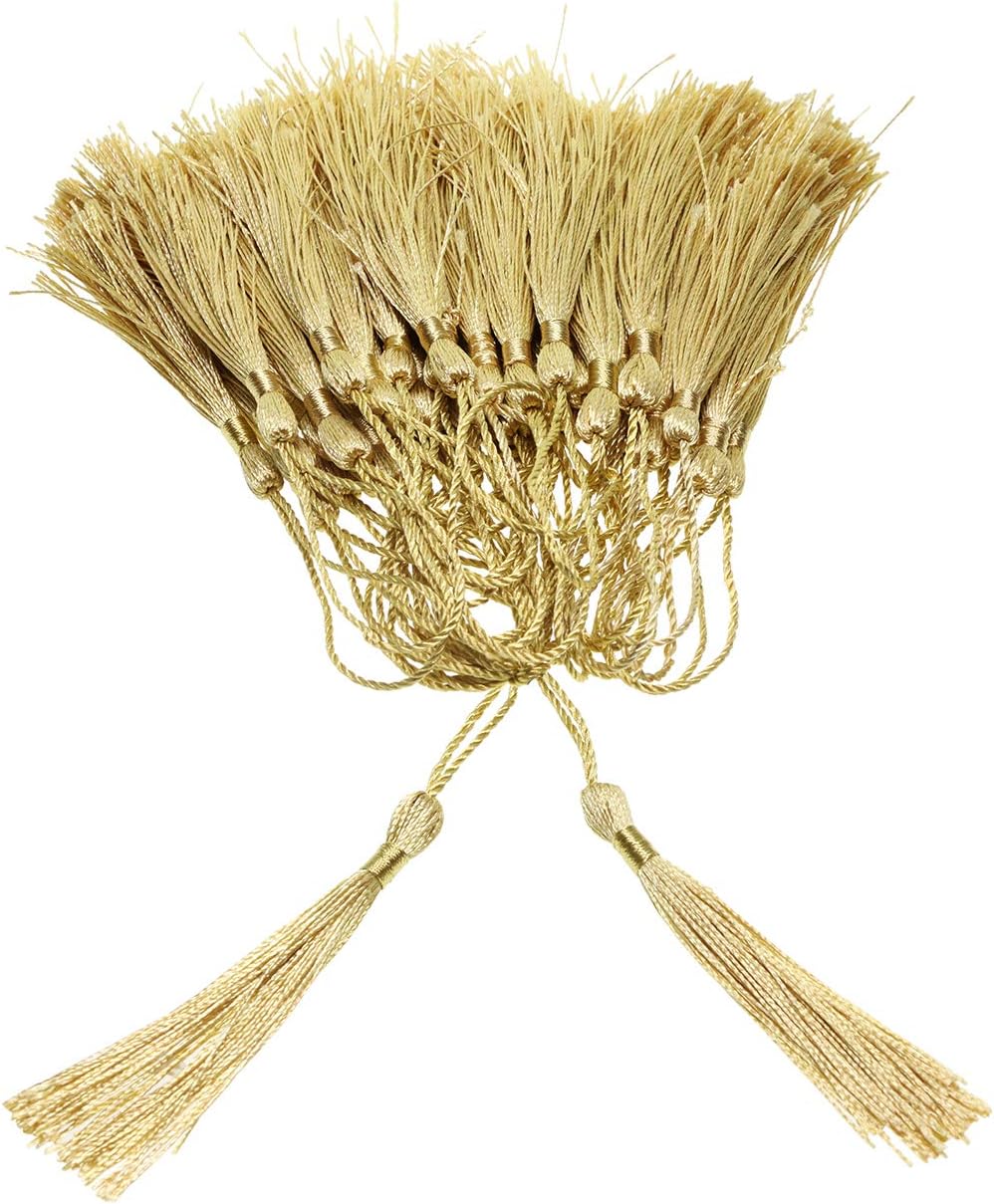 Tupalizy Mini Soft Tassels with Loop for Crafts and Jewelry