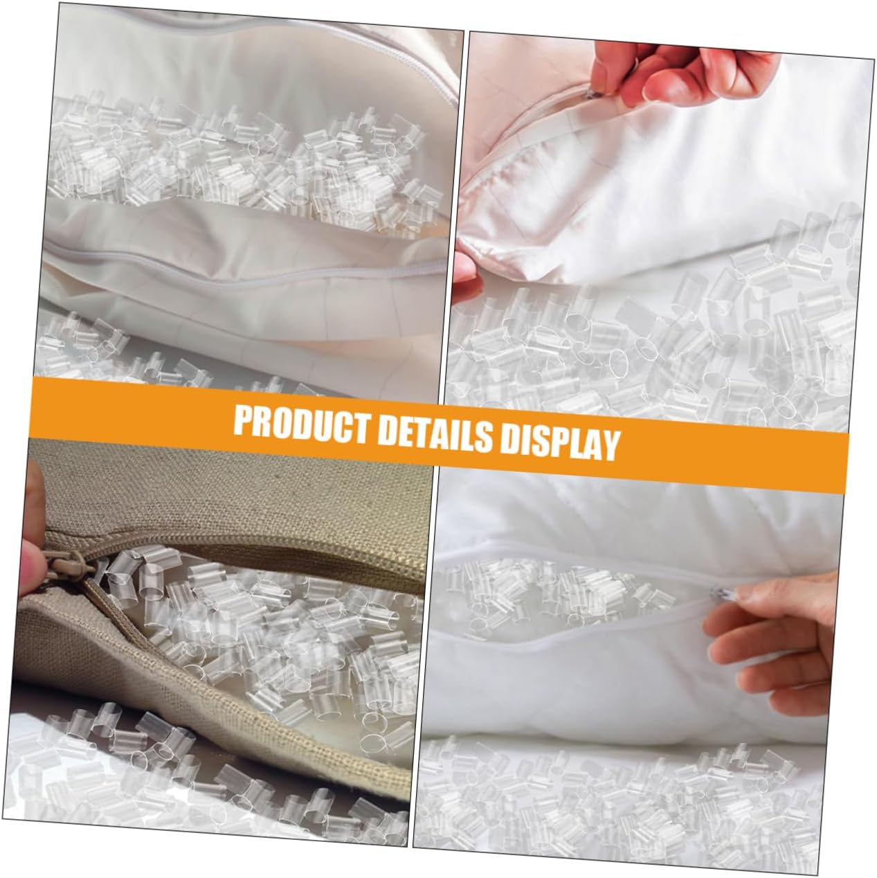 Cabilock Clear Pillow Stuffing Tube Inserts for Comfort and Support