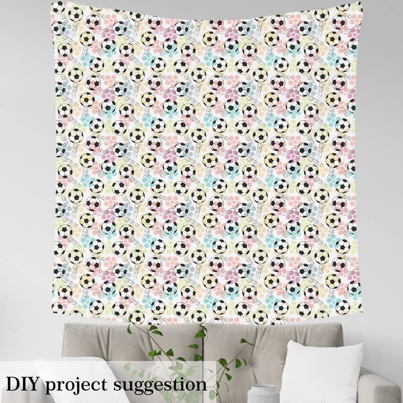 Football Upholstery Fabric by Yard Pink Beige