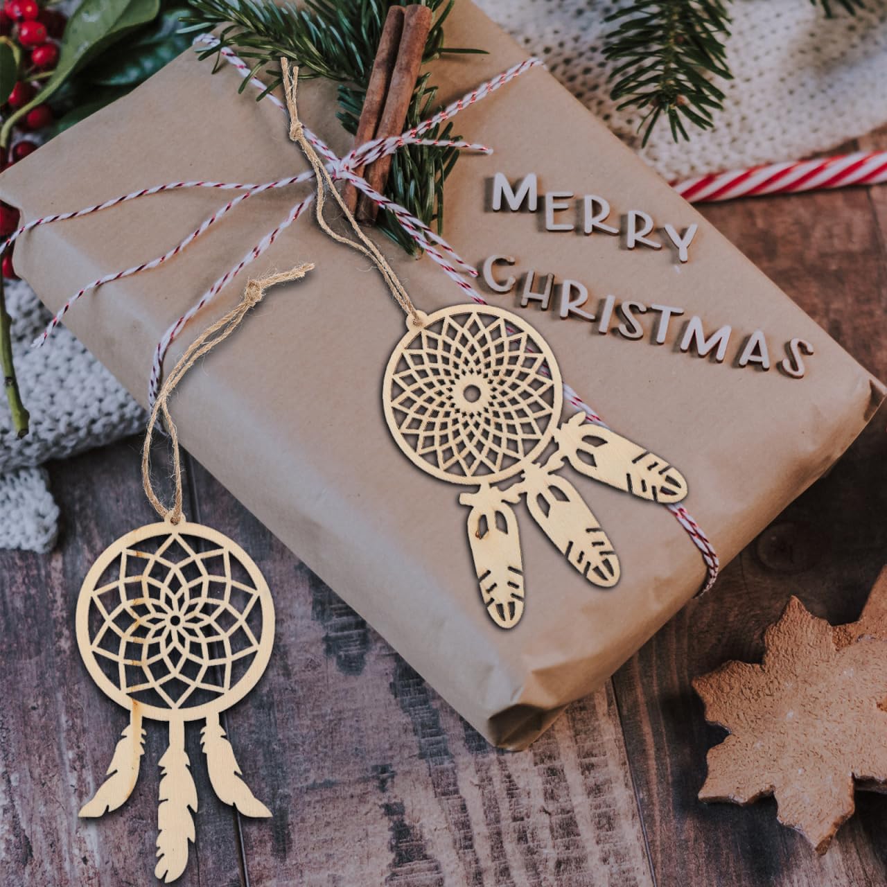 EXCEART Unfinished Wood Dream Catcher 40Pcs