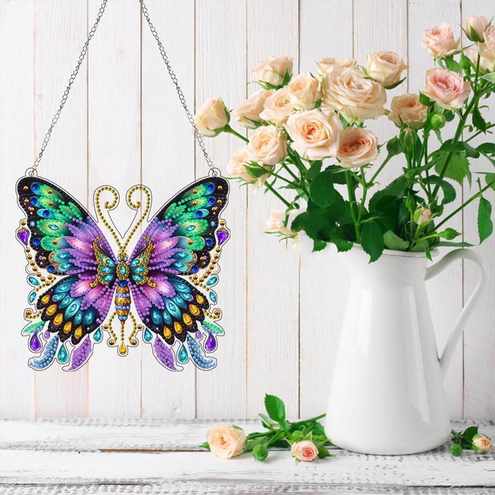 5D Diamond Art Kit for Butterfly Pendant