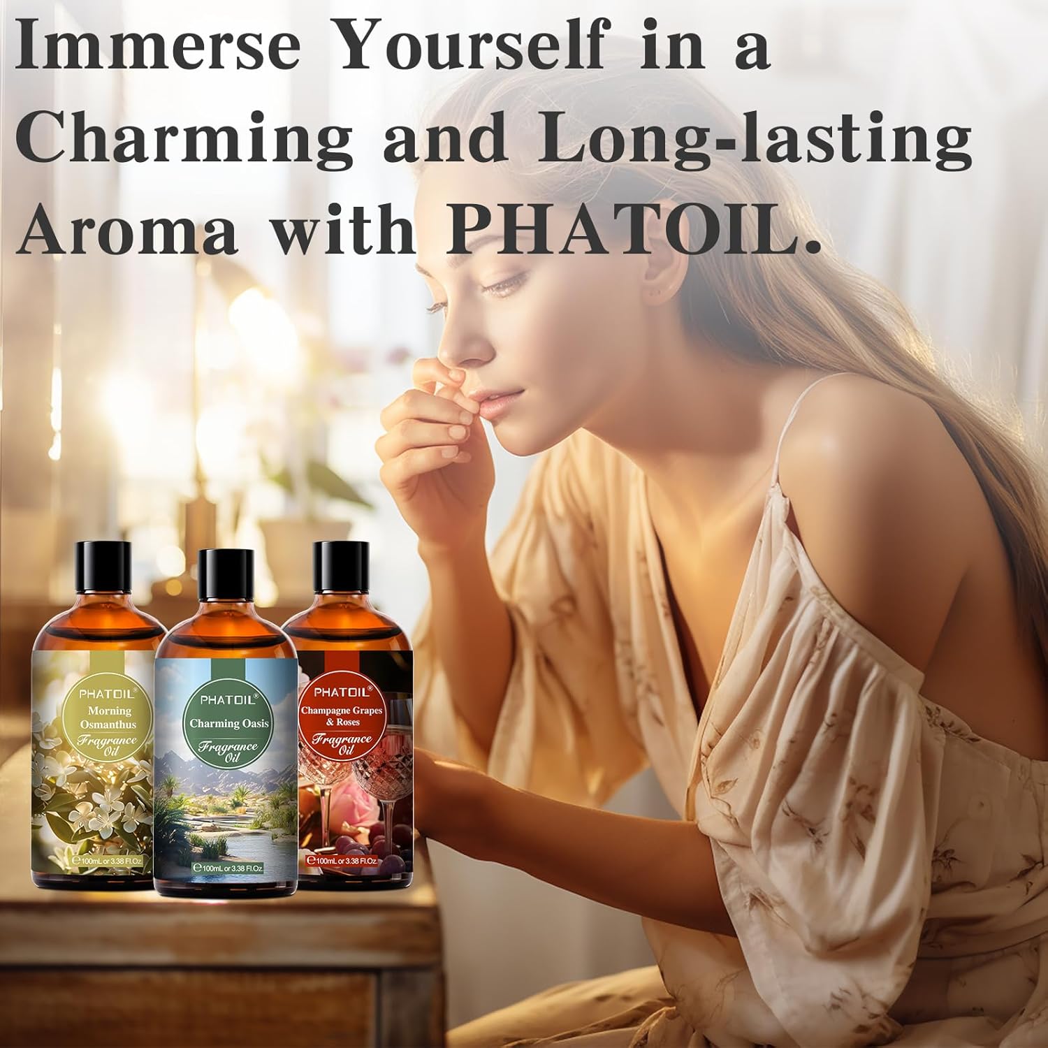 PHATOIL Tea Aroma Diffuser Oils 100ml for Aromatherapy