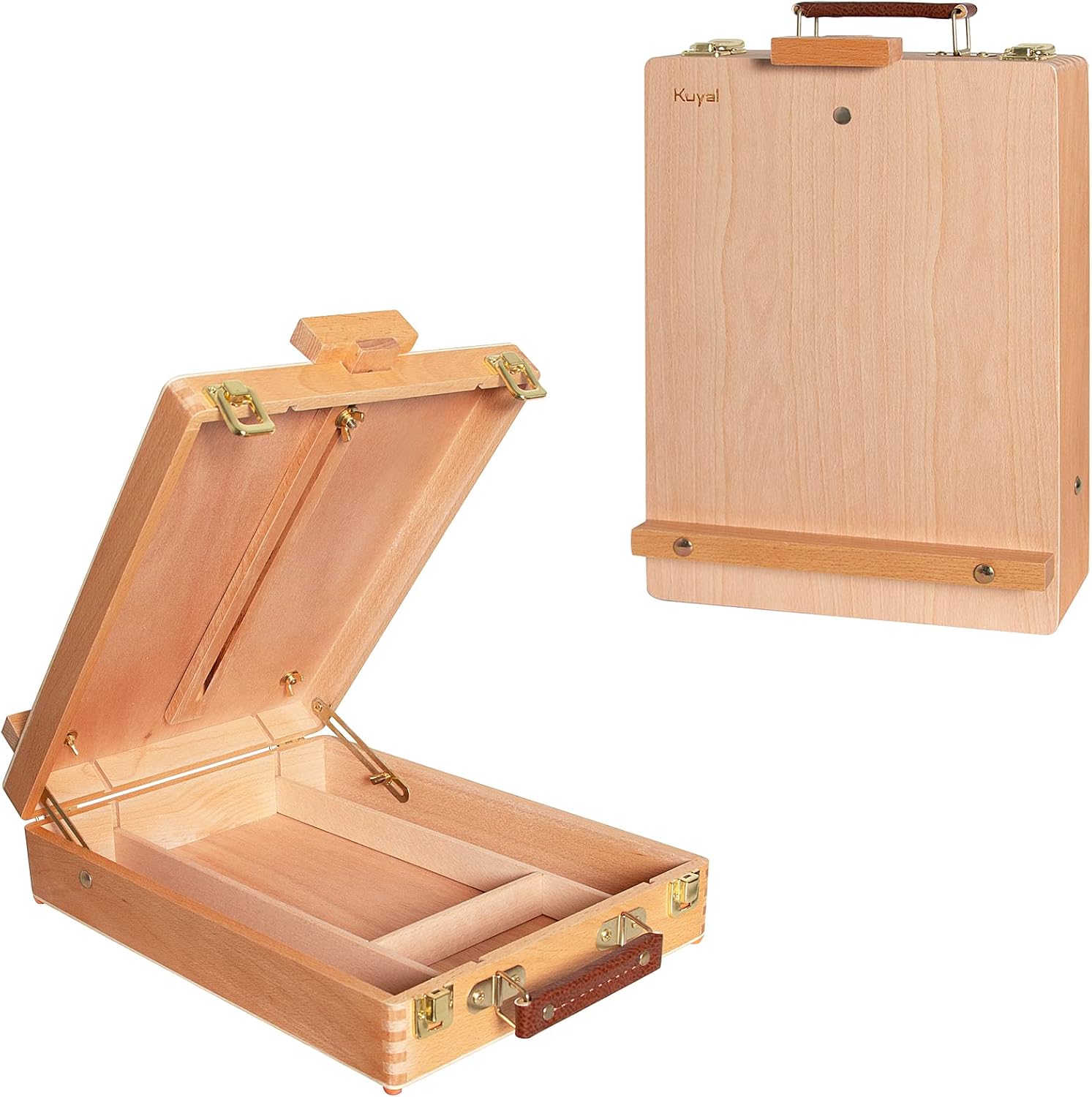 Kuyal Table Top Painting Easel with Storage Box