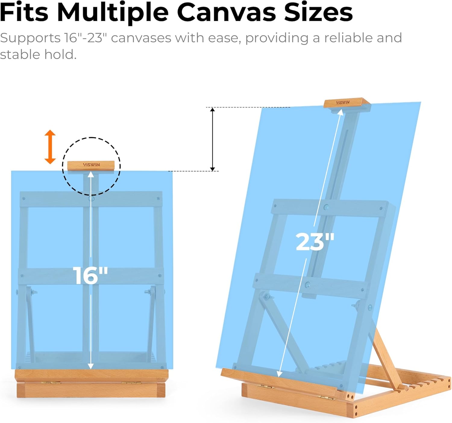 VISWIN Heavy Duty Table Top Easel for Painters