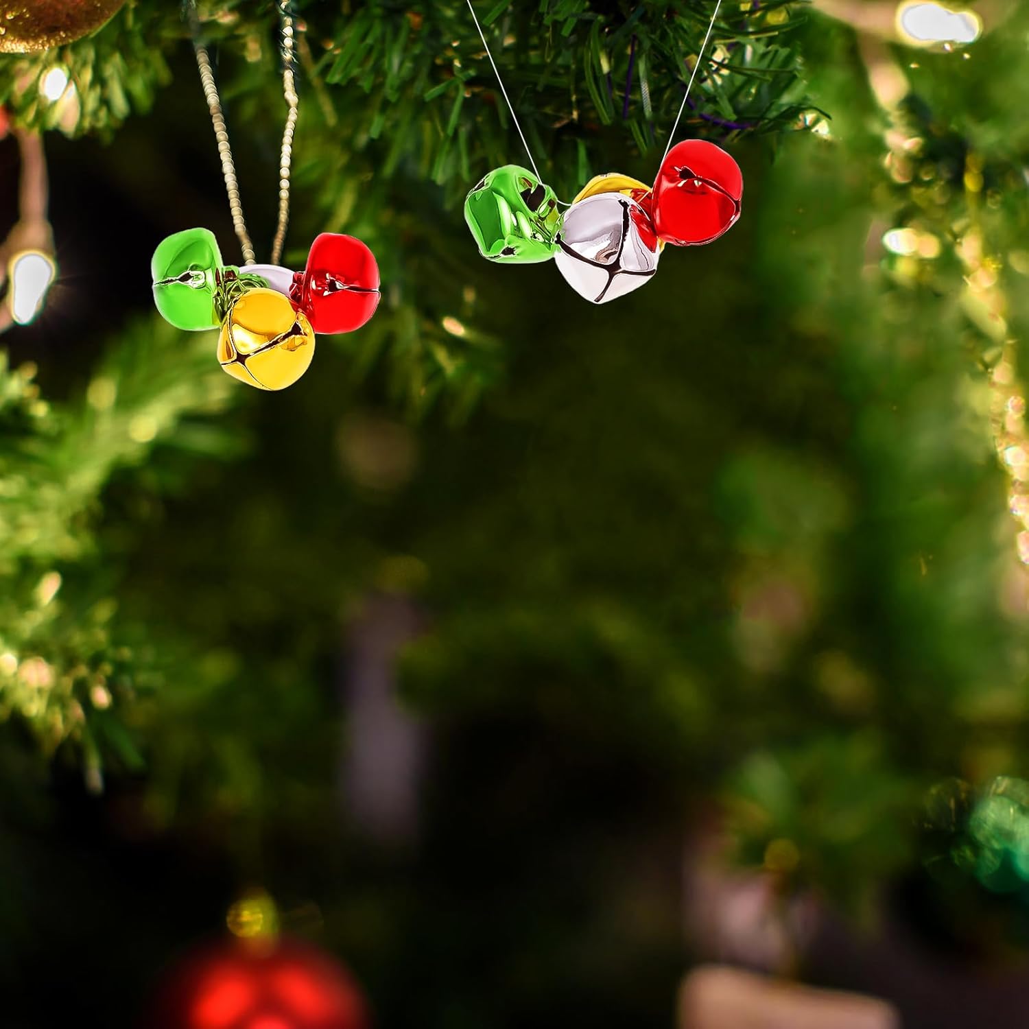 120 Pcs Jingle Bells DIY Christmas Decorations