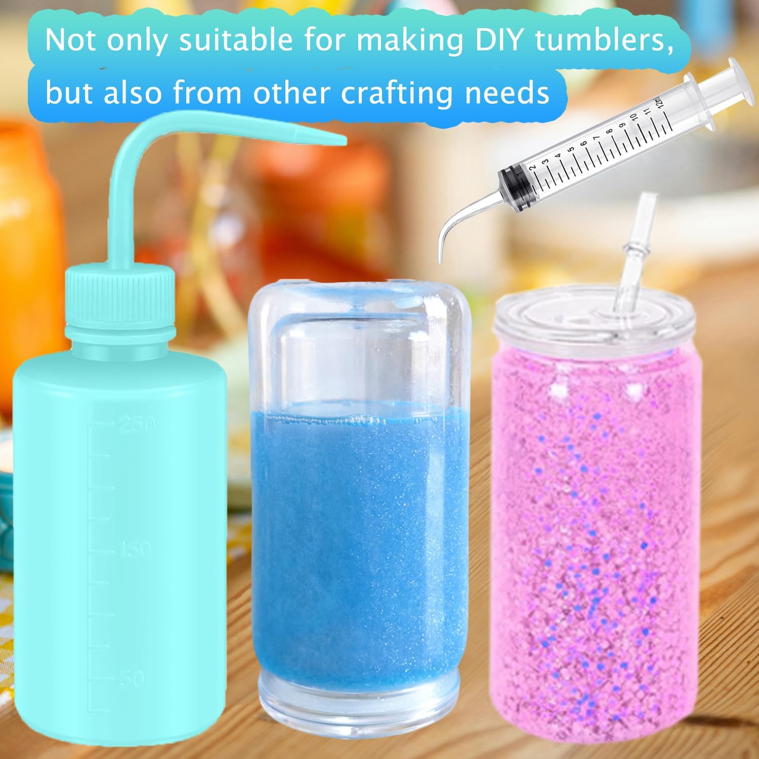 CHENGLAI 12 PCS Snow Globe Tumbler Kit for DIY Crafts