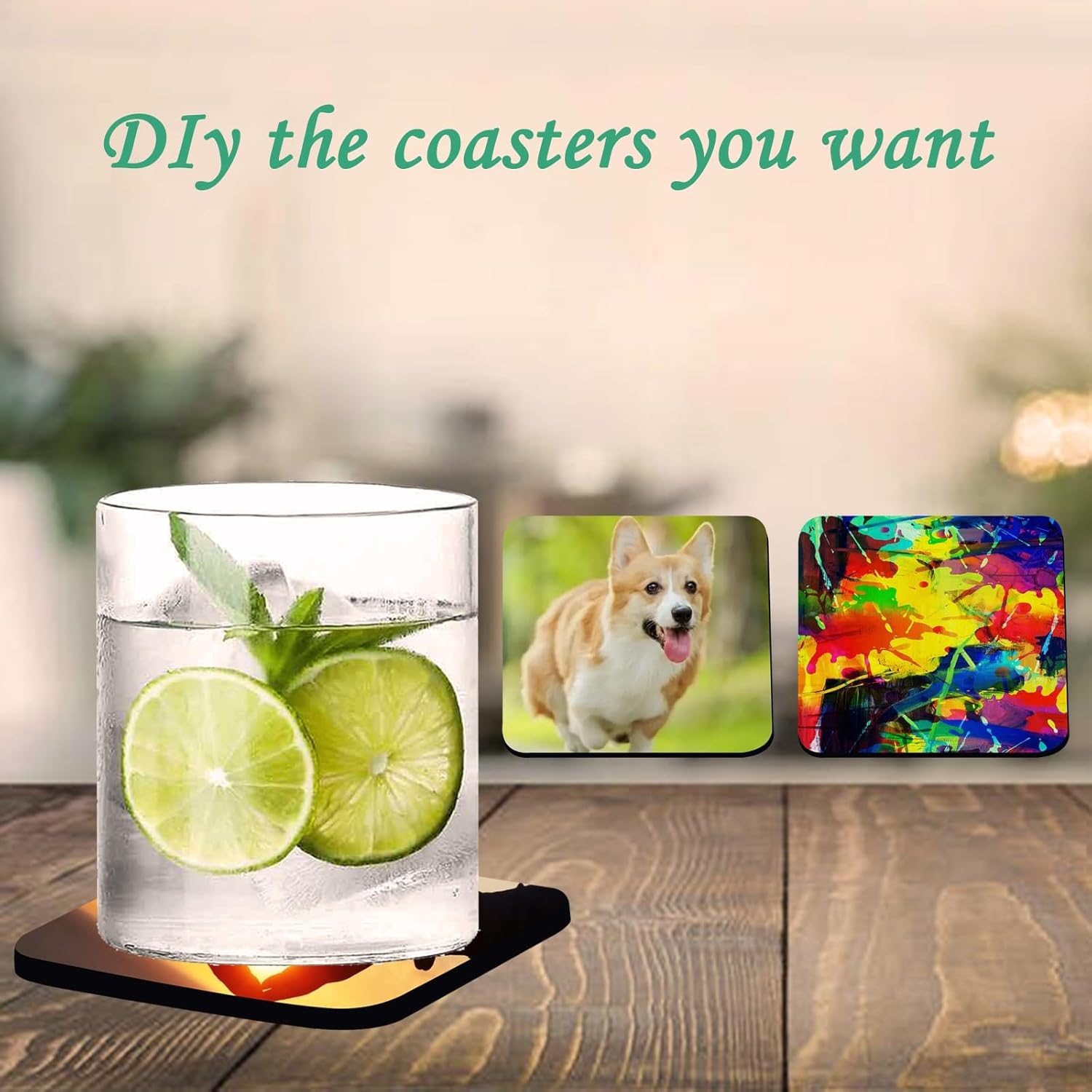 100PCS Sublimation Blank Coasters Heat Press Mats