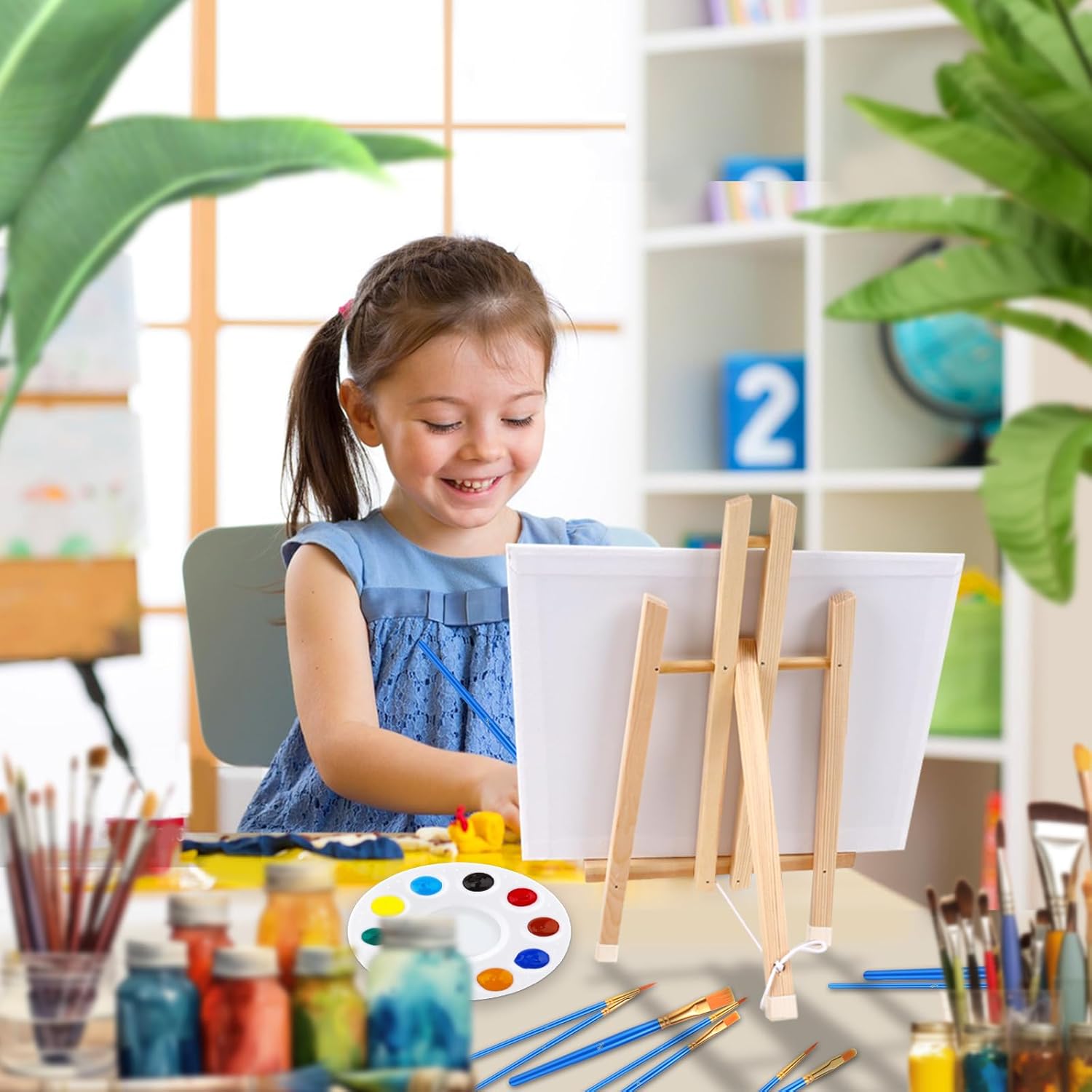 AROIC 8 Pack 15 Inch Wood Easels for Art and Crafts