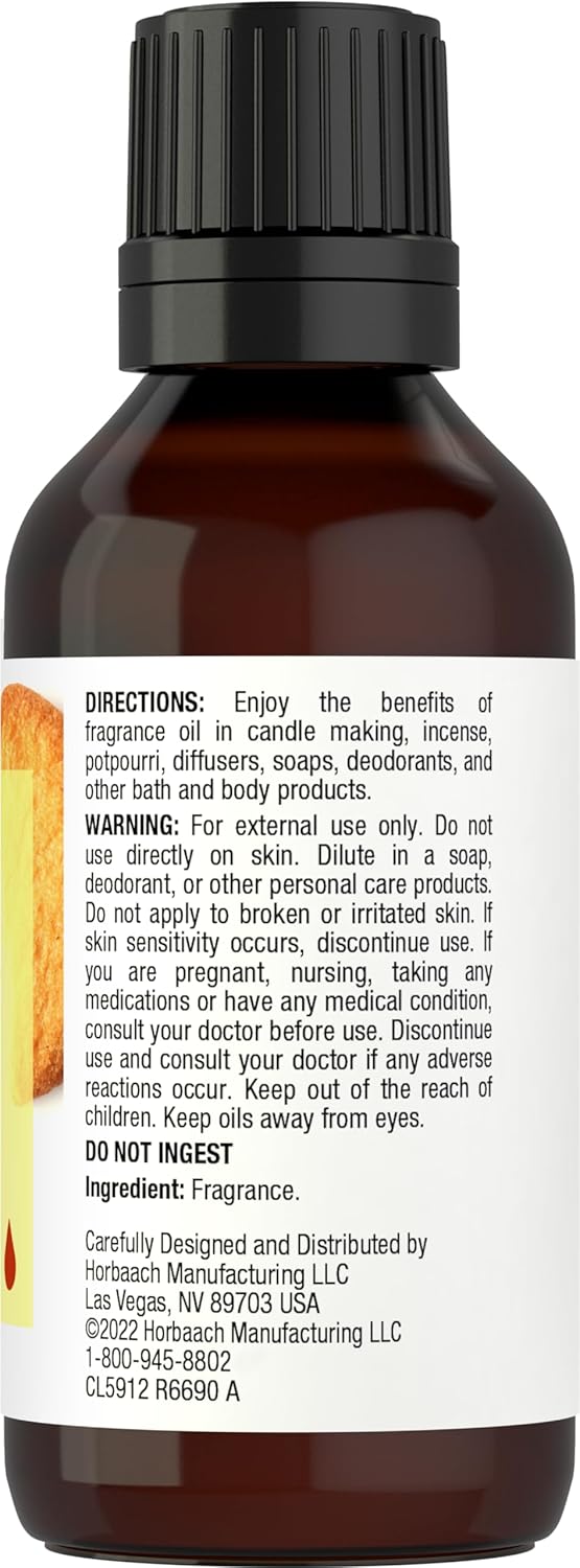 Horbach Warm Vanilla Sugar Fragrance Oil 1 Fl Oz