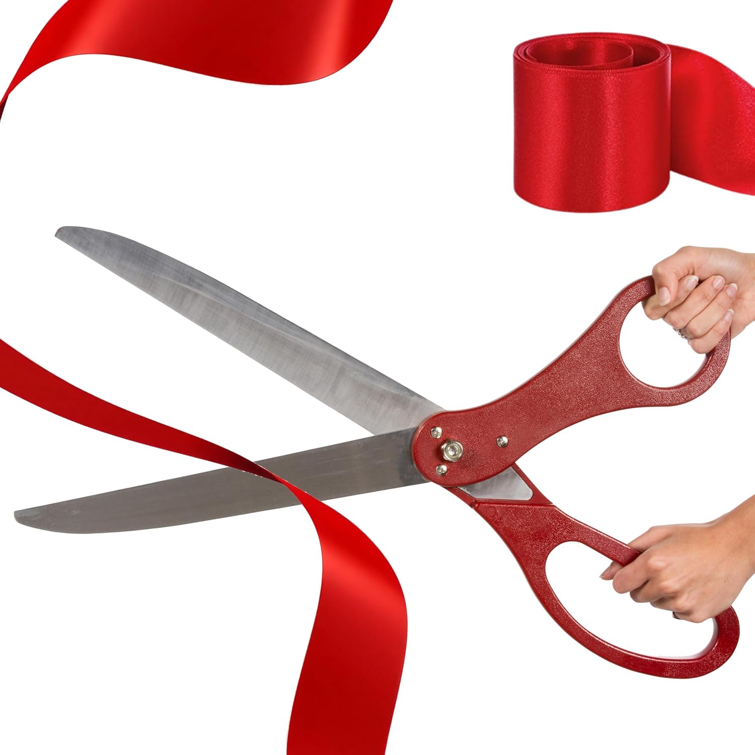 Giant Red Ribbon Cutting Ceremony Scissors 25 Inch Kit