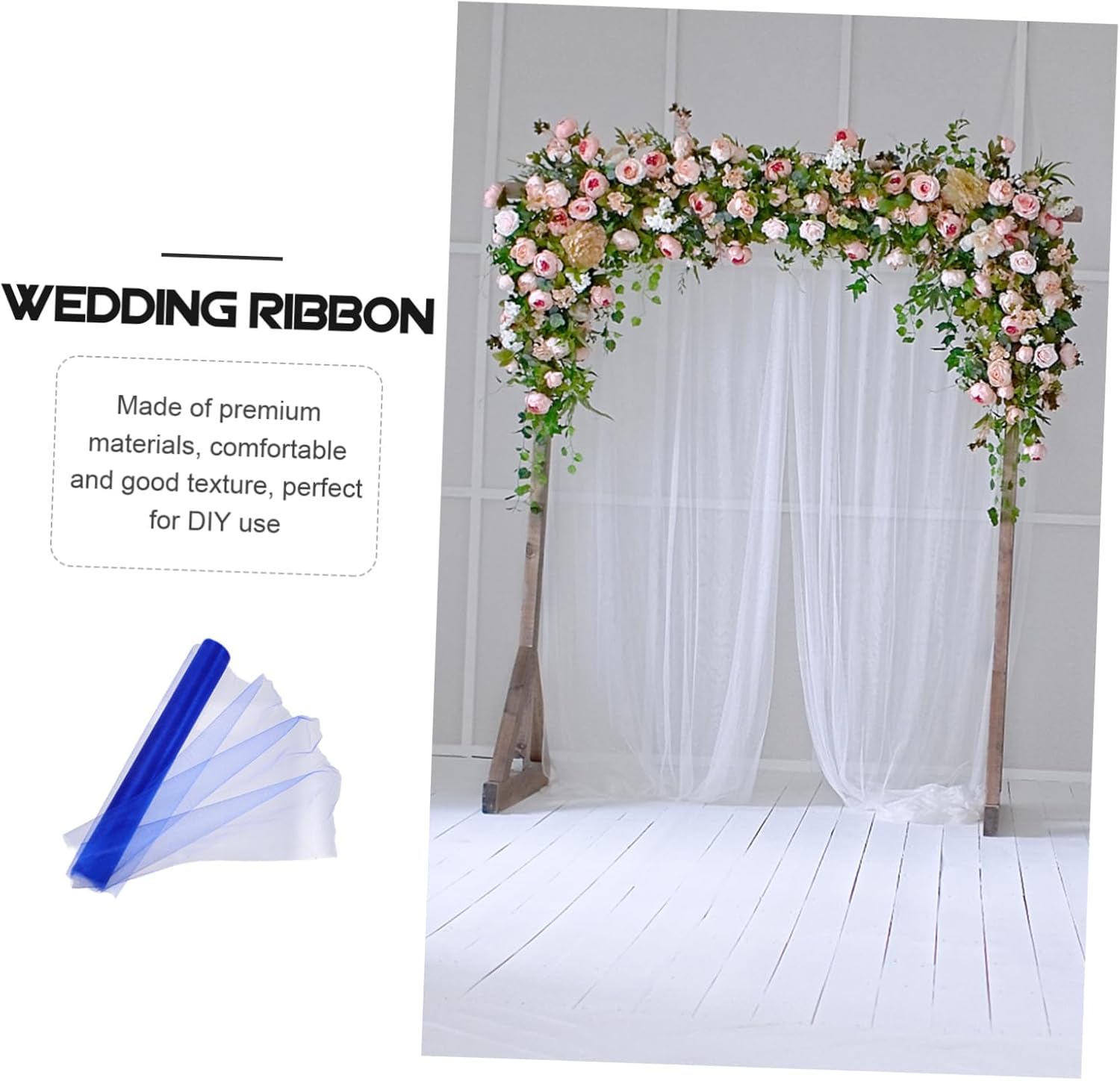 DIY Craft Gauze Ribbon Mesh Wedding Aisle Runner Decor