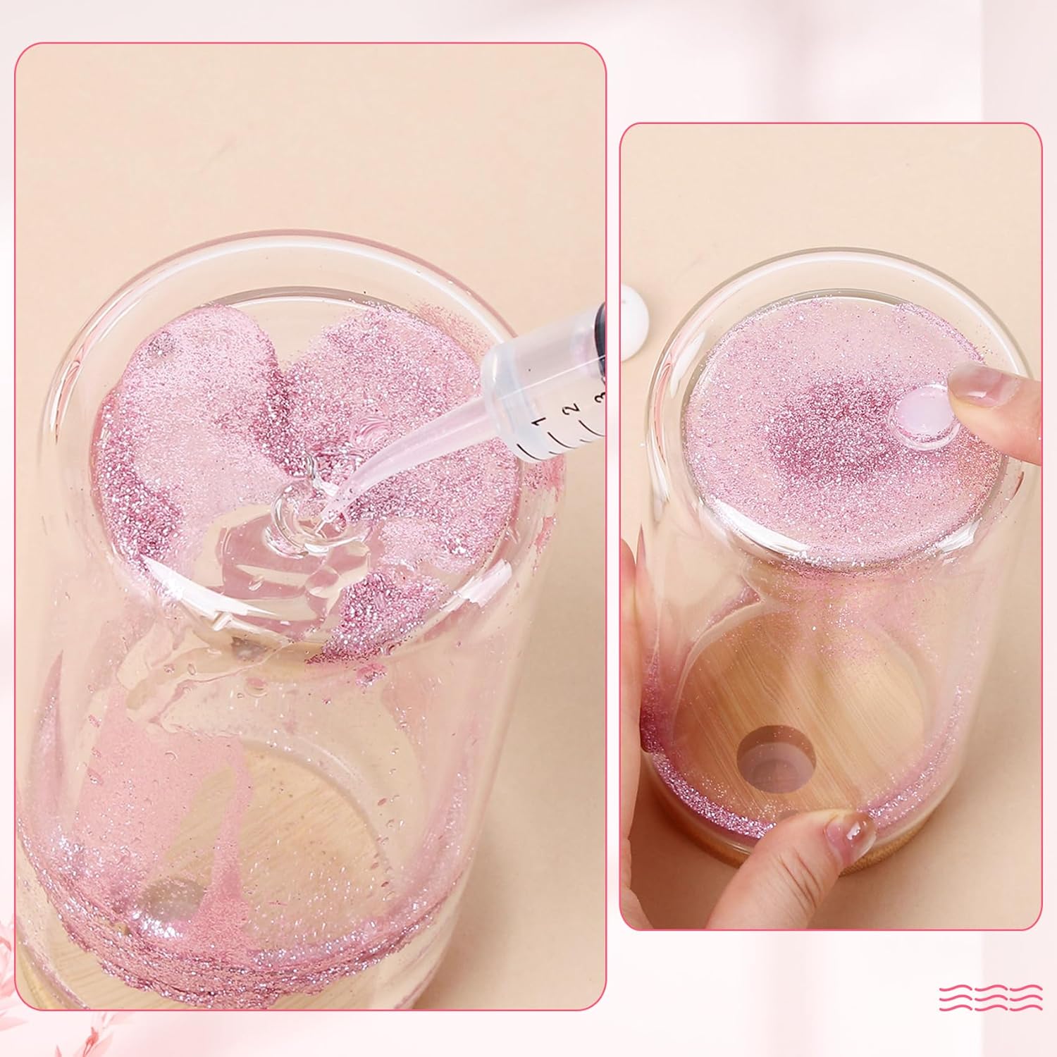 6 Pcs Snow Globe Tumbler Making Kit DIY Supplies